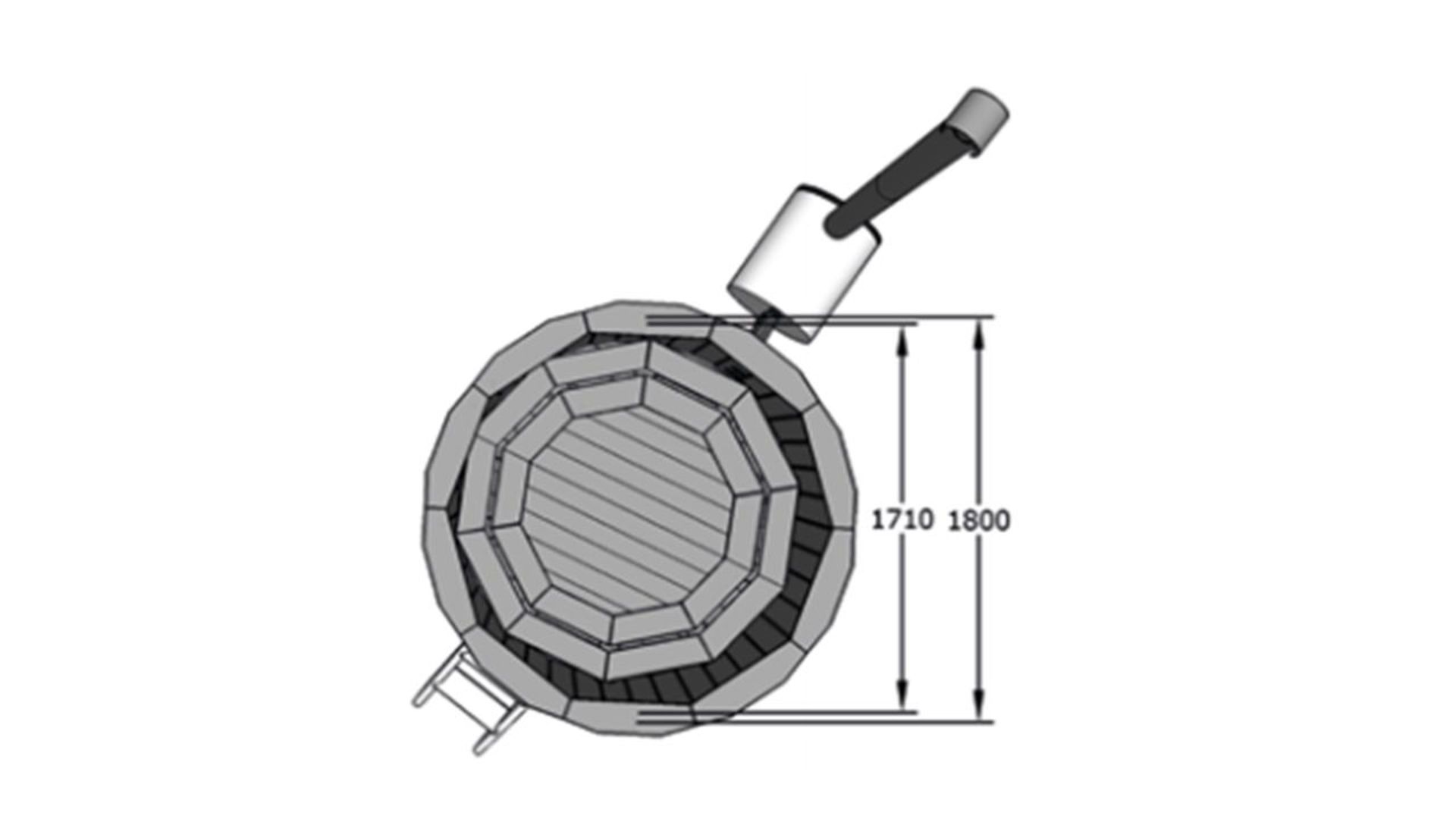 + VAT Brand New Spruce 180cm Wooden Hot Tub - External Heater - 105cm Tall - 180cm Diameter - 42mm - Image 2 of 2