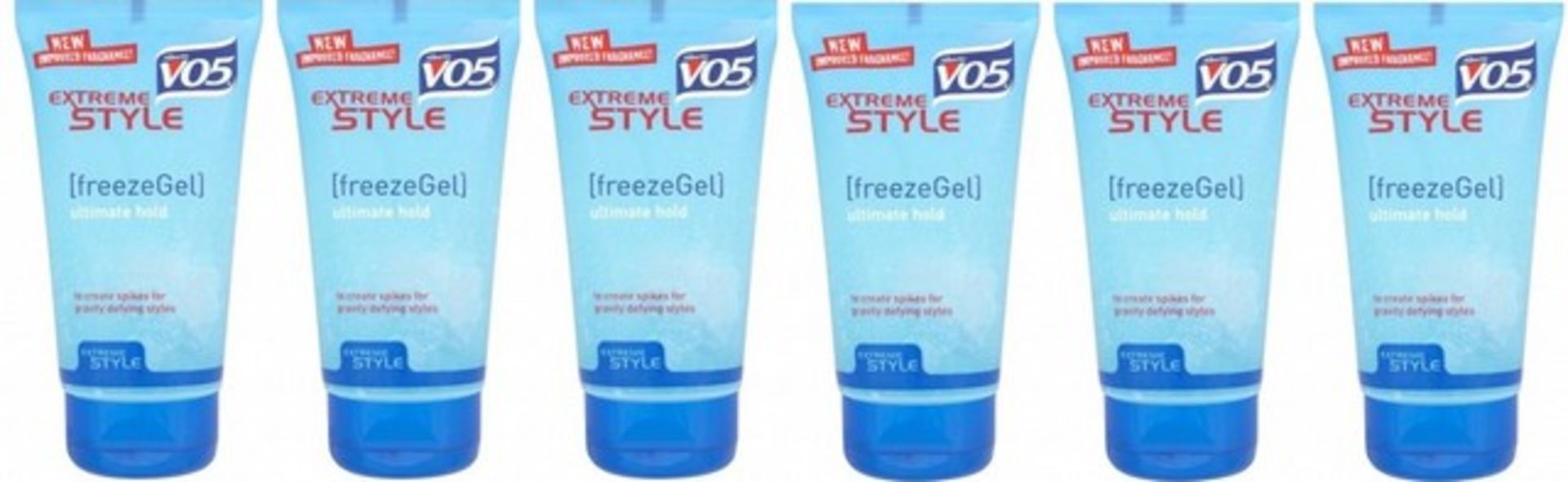 + VAT Grade A A Lot Of Six 150ml VO5 Extreme Style (FreezeGel) Ultimate Hold Hair Gel