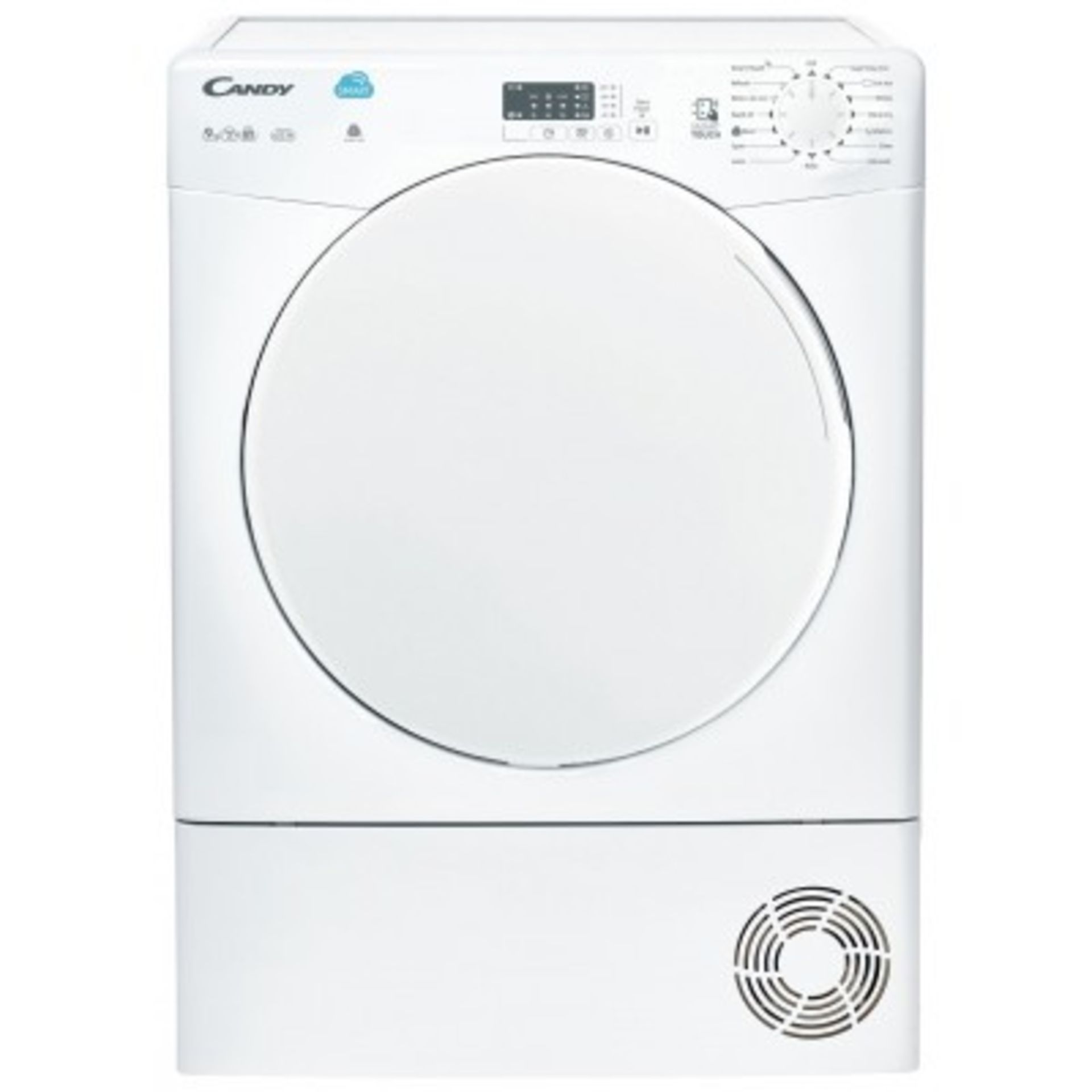+ VAT Grade A/B Candy CSC9LF 9Kg Condenser Tumble Dryer With Timer - Can Fit Up to 45 T Shirts -