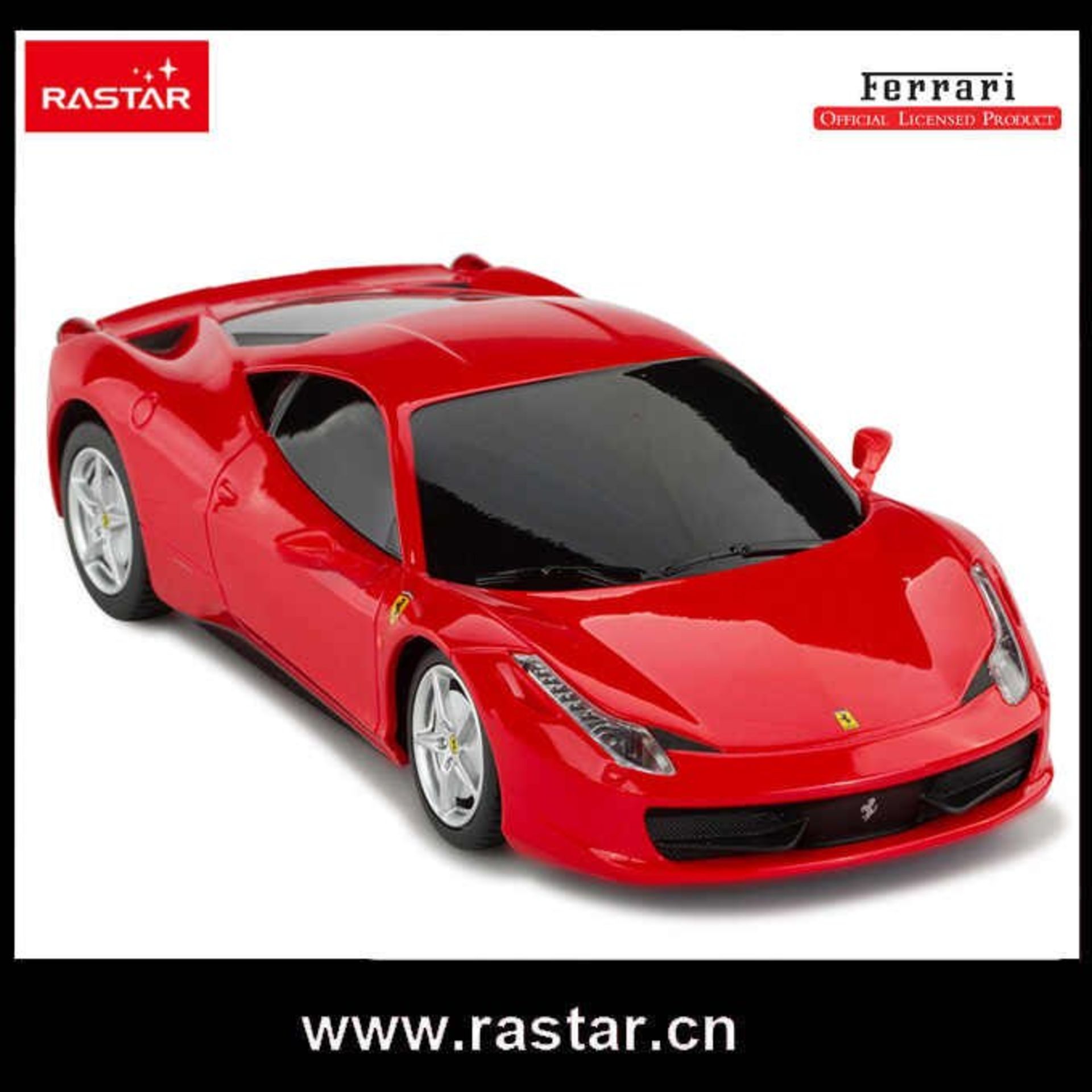 + VAT Brand New R/C 1:18 Scale Ferrari 458 Italia Car With Forward-Reverse-Left-Right
