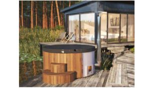 + VAT Brand New Deluxe 220 Hot Tub - 5/6 Person - 105cm Tall - 226cm Diamter - 19mm Thickness -