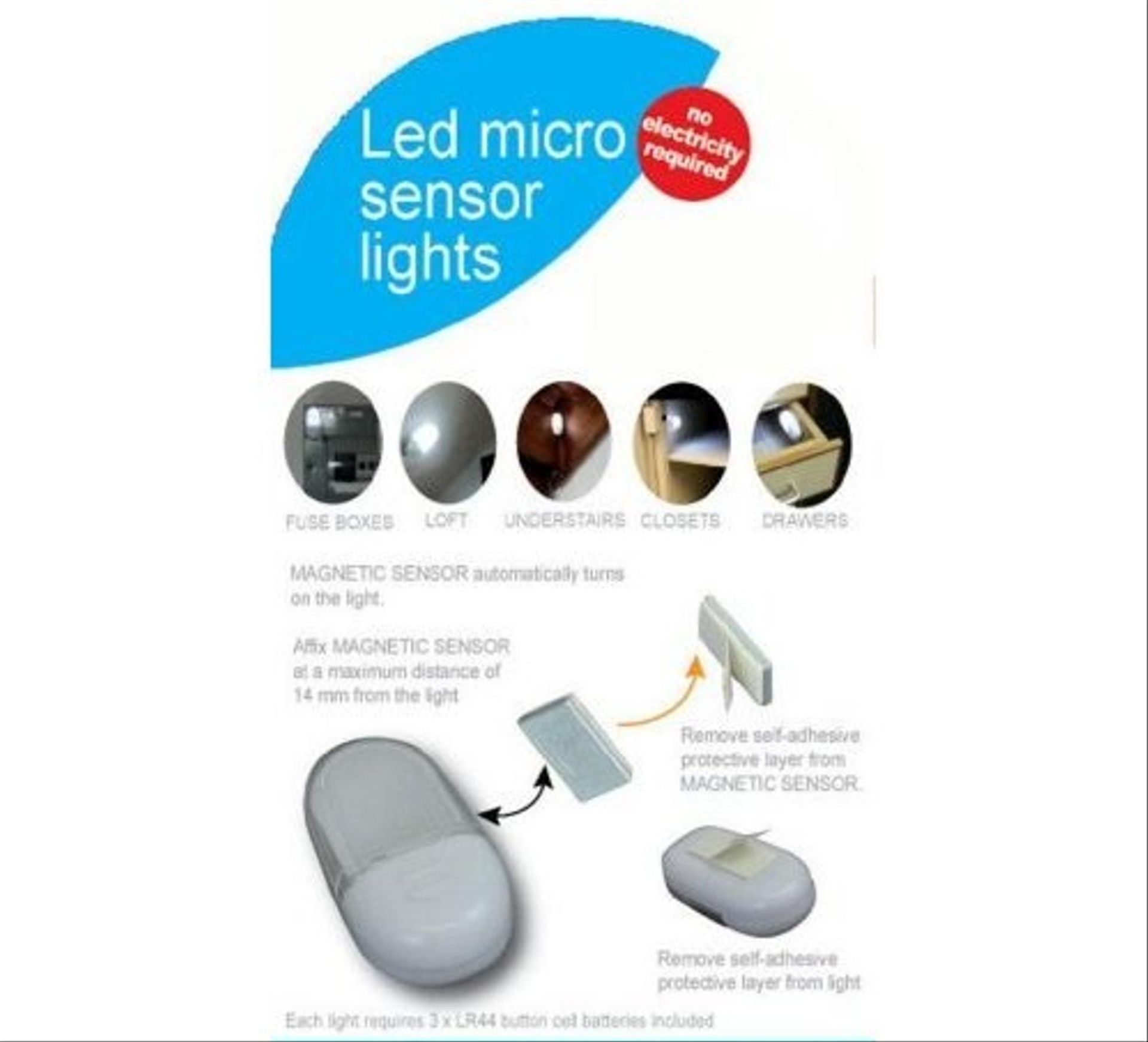 + VAT Brand New Set Three Tritronic LED Micro Sensoe Lights