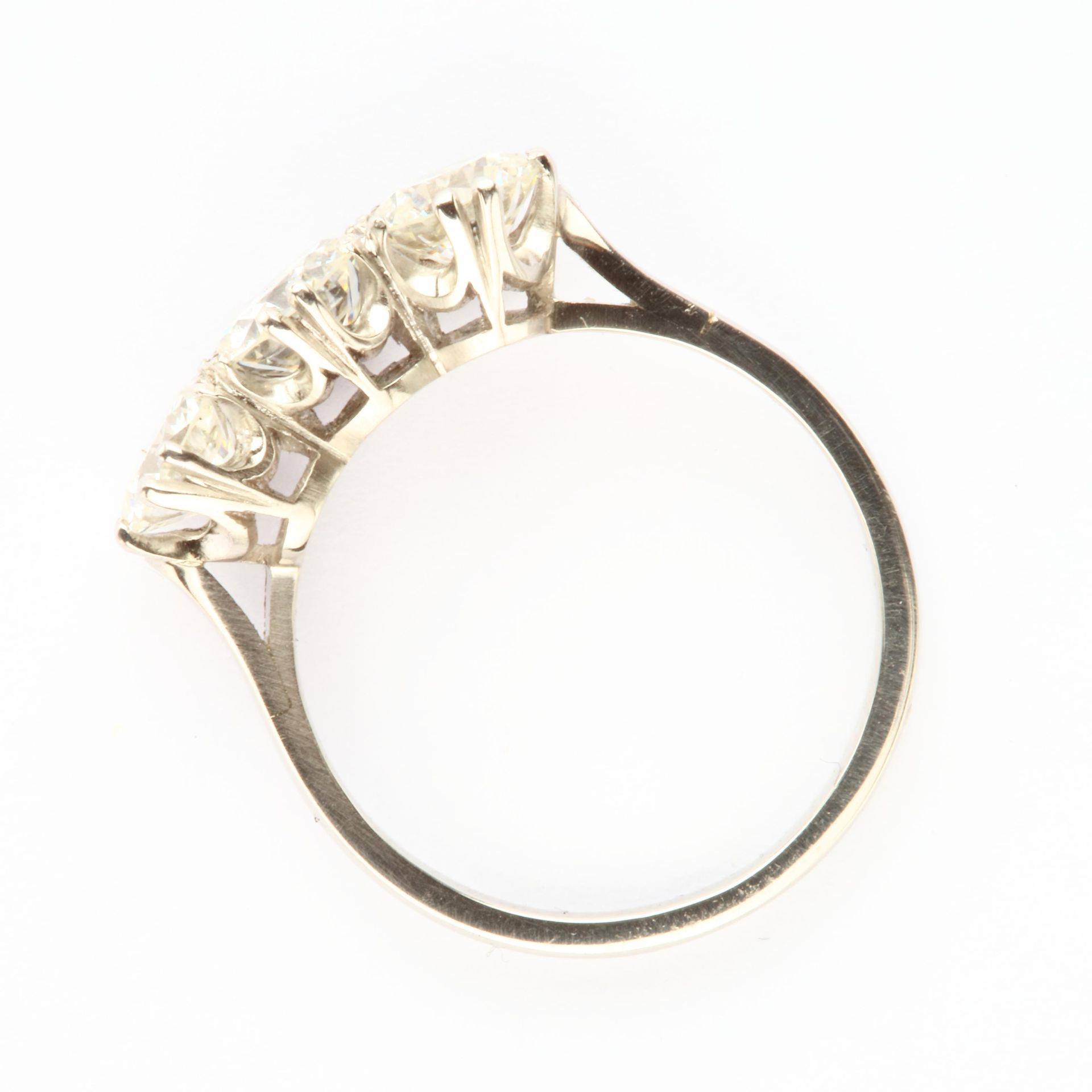 No VAT Ladies Platinum 1.86ct Three Diamond Eternity Ring - Diamonds Come With Diamond Cards - 0. - Image 3 of 3