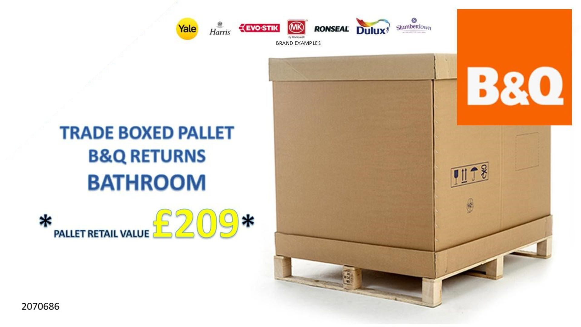 + VAT Grade U Trade Pallet Quantites Of B & Q Returns - Bathroom - Retail Value £209.56