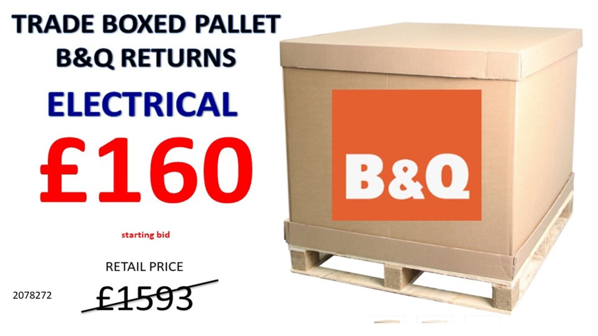 + VAT Grade U Trade Pallet Quantites Of B & Q Returns - Electrical - Retail Value £1593.44