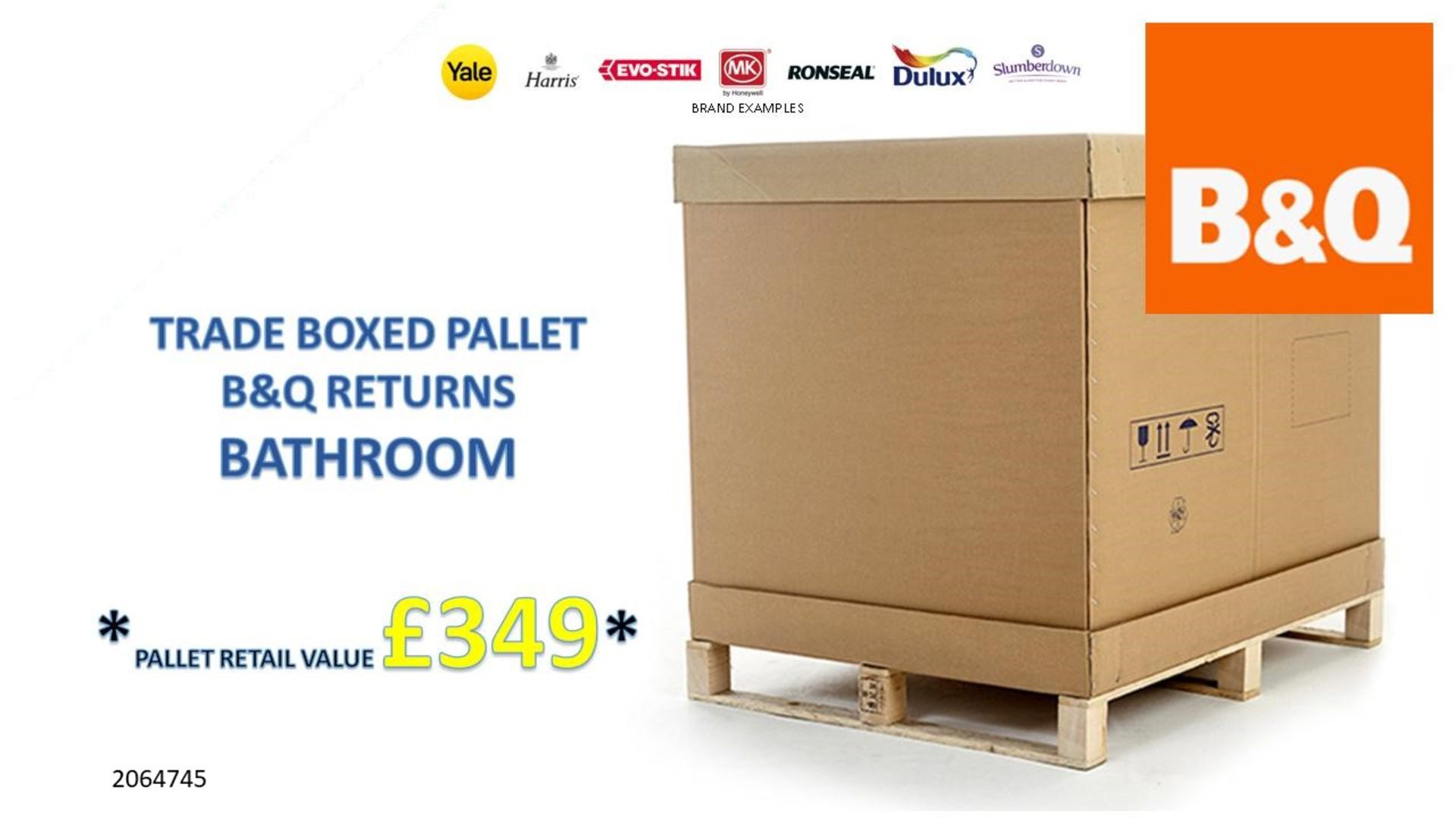 + VAT Grade U Trade Pallet Quantites Of B & Q Returns - Bathroom - Retail Value £349.84