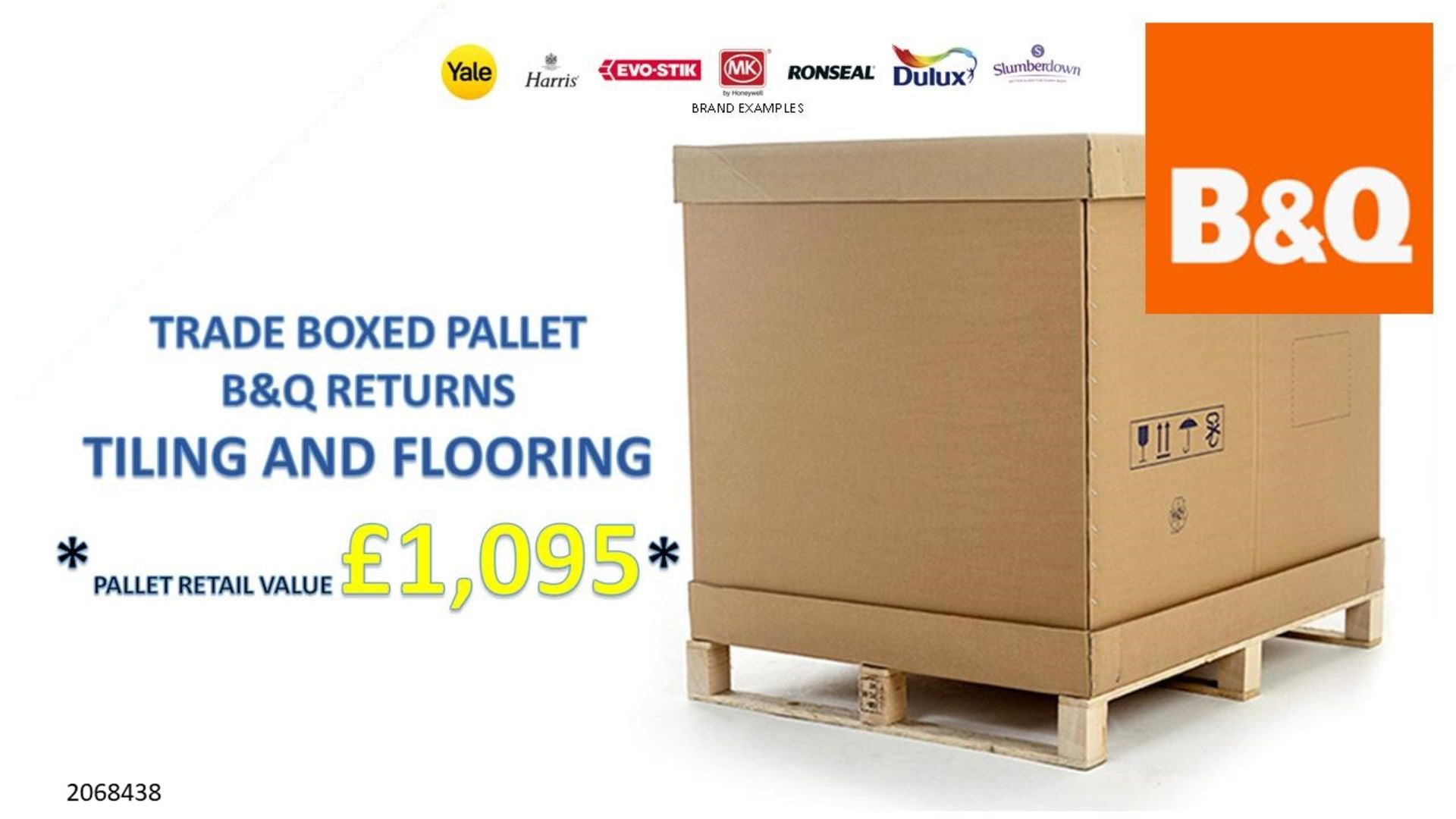 + VAT Grade U Trade Pallet Quantites Of B & Q Returns - Tiling And Flooring - Retail Value Â£1095