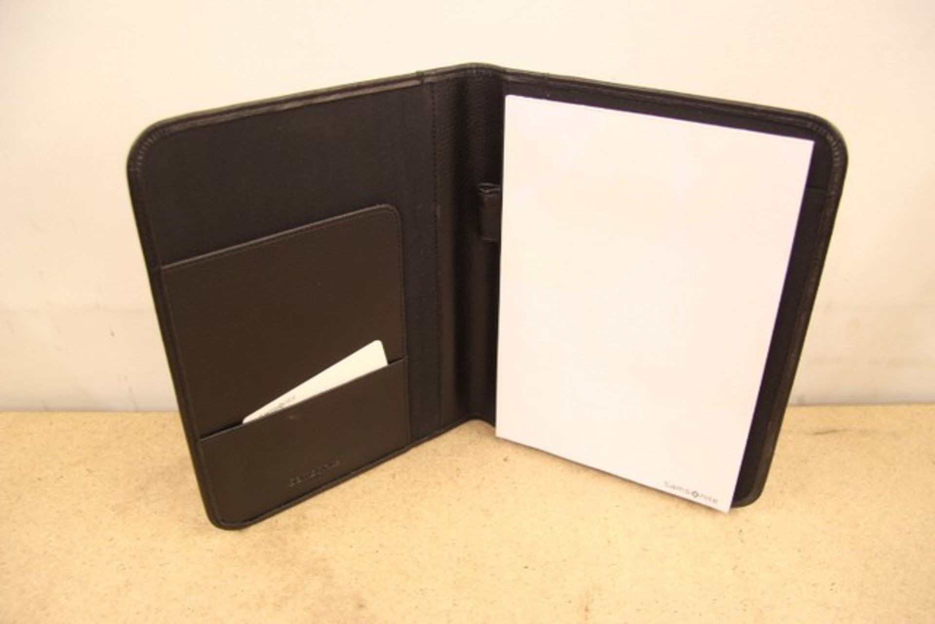 + VAT Brand New Samsonite Small Black Executive Folder With-Pen Pocket-Card Pocket-One Inner