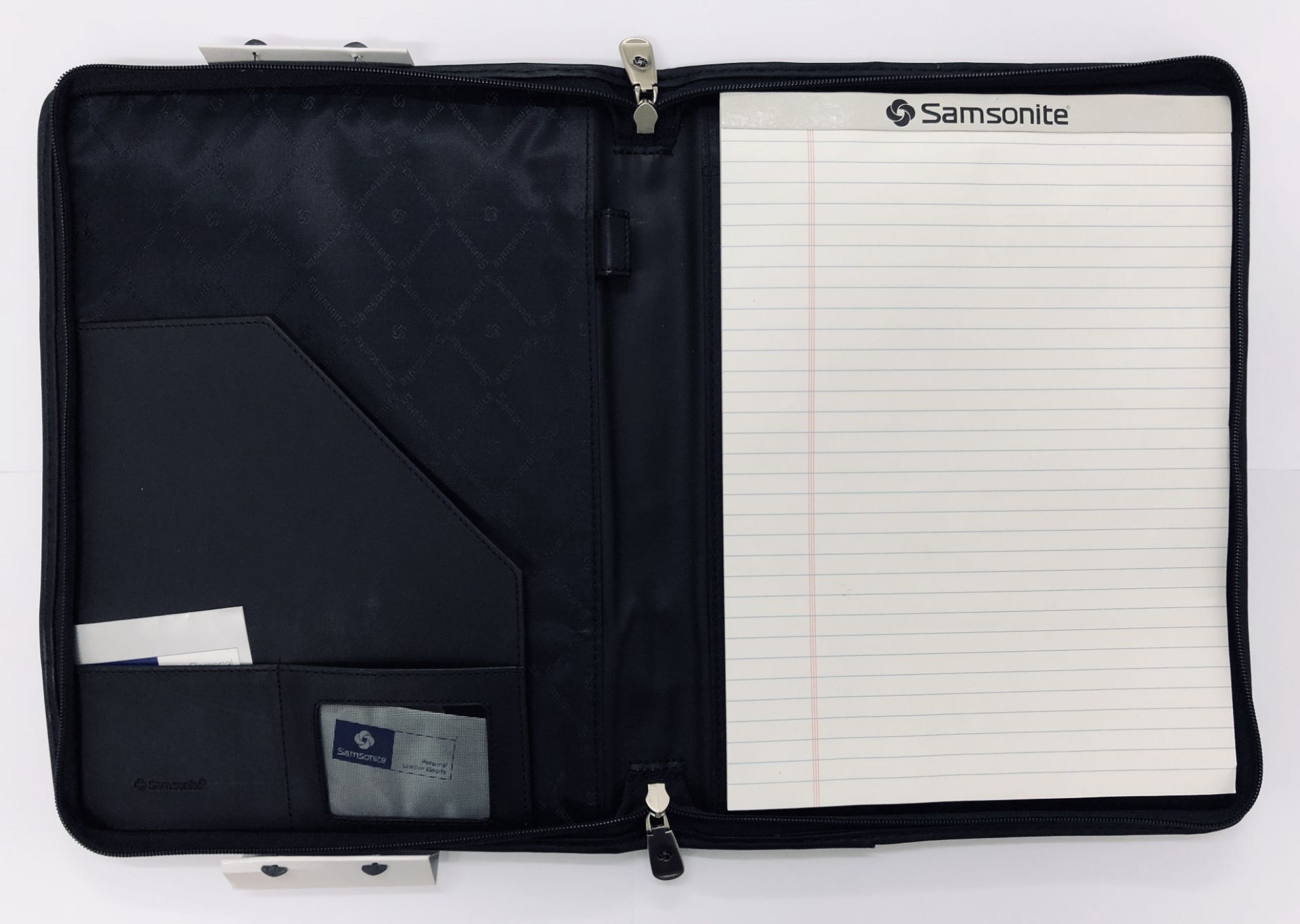 + VAT Brand New Samsonite Canvas & Black Leather Executive Folder With-Pen Pocket-Card Pockets- - Image 2 of 2