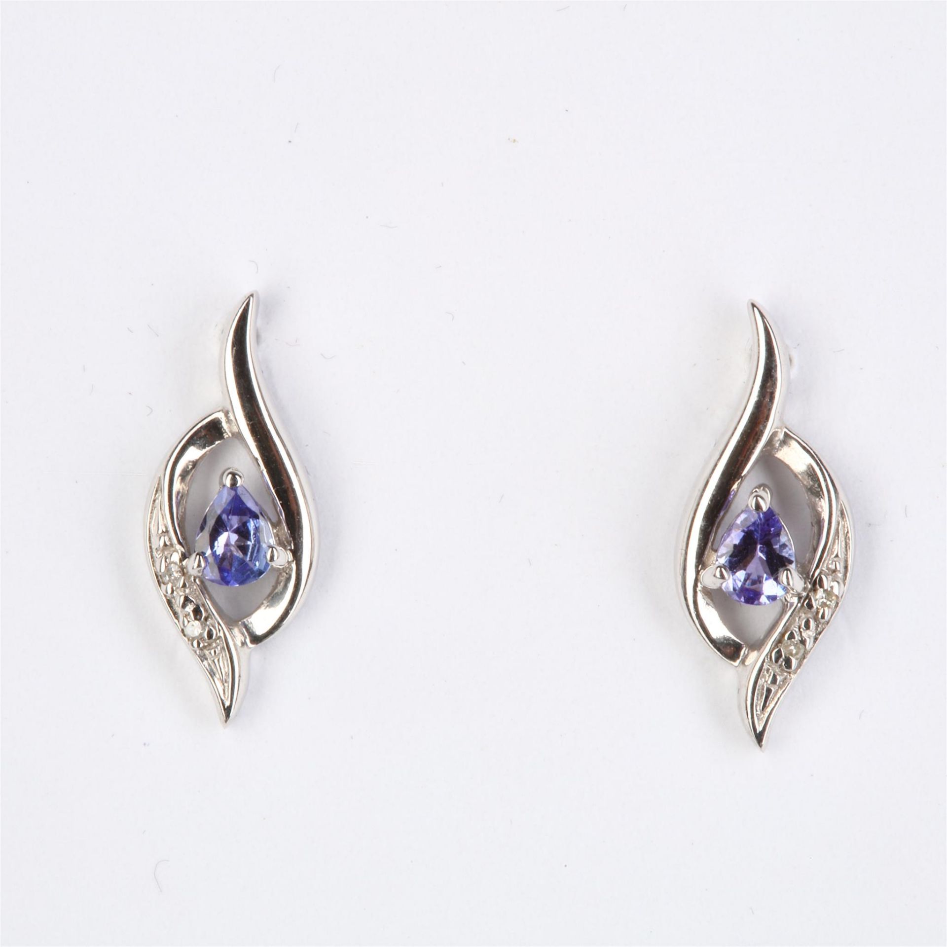 + VAT Brand New Pair Purple Topaz Earrings
