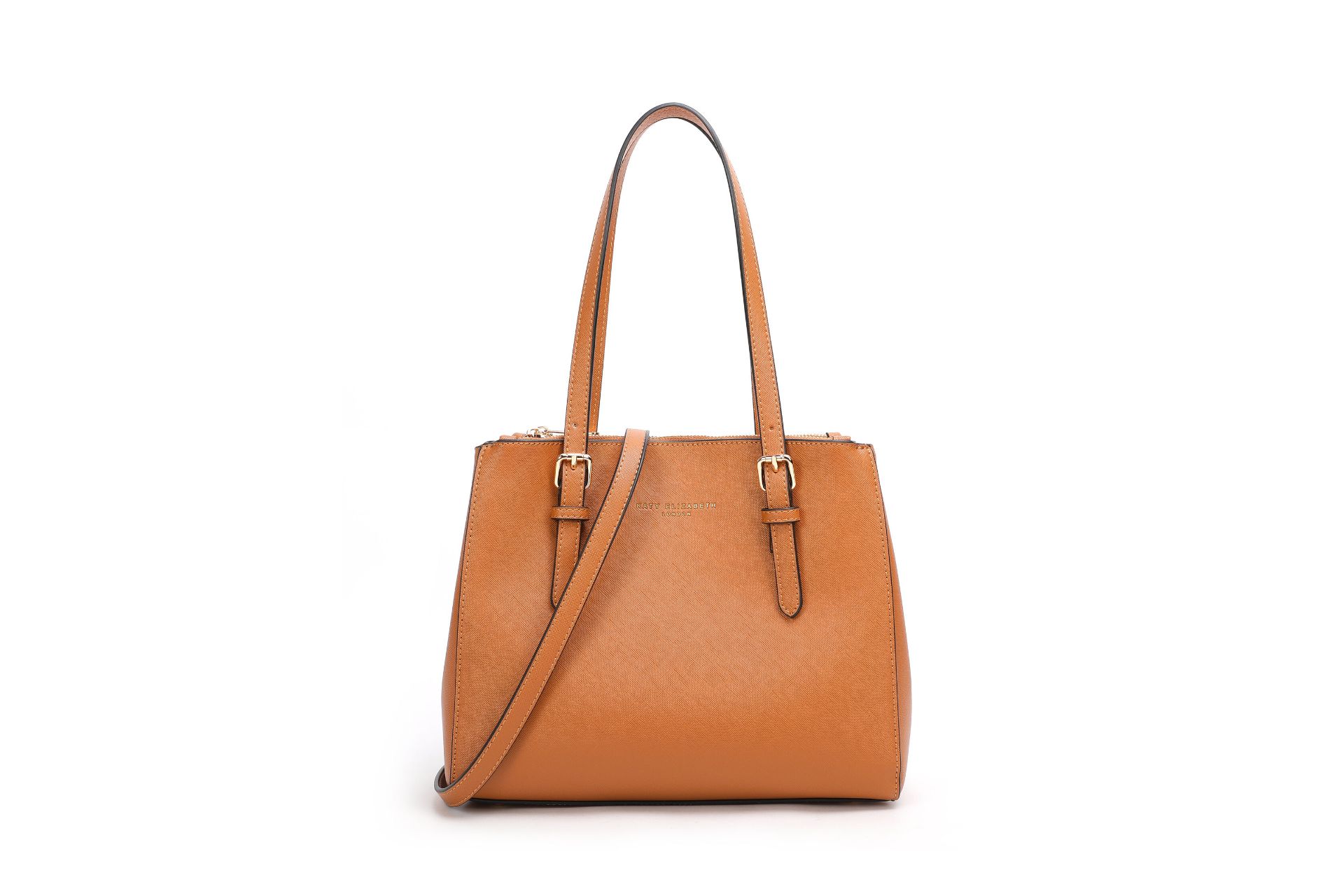 No VAT Brand New Special Edition Katy Elizabeth London Brown Medium Tote Bag With Detachable