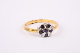 + VAT Brand New Black Onyx Flower Design Ring