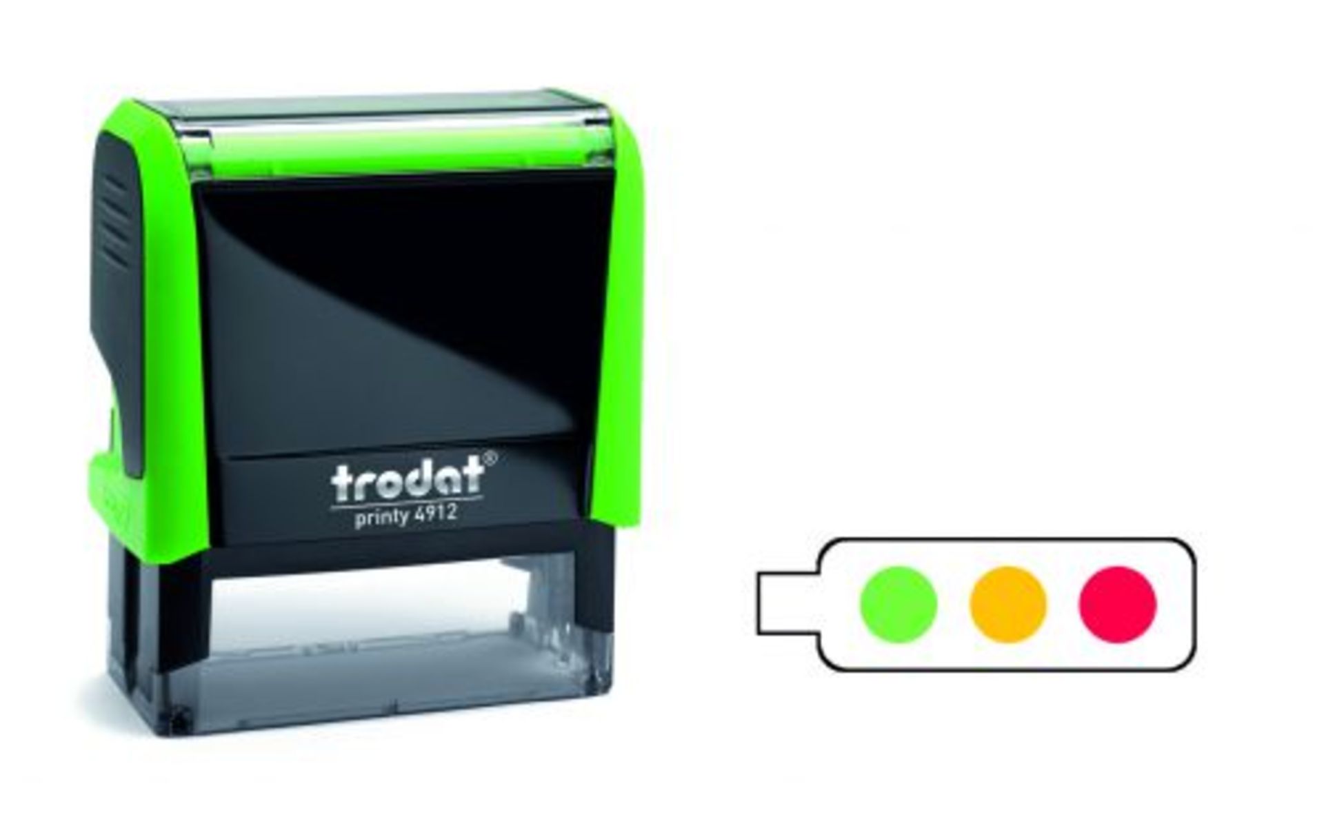 + VAT Grade A A Lot Of Three Trodat Printy- 1 Traffic Lights & 2 Lots of 3 Faces - Image 2 of 2