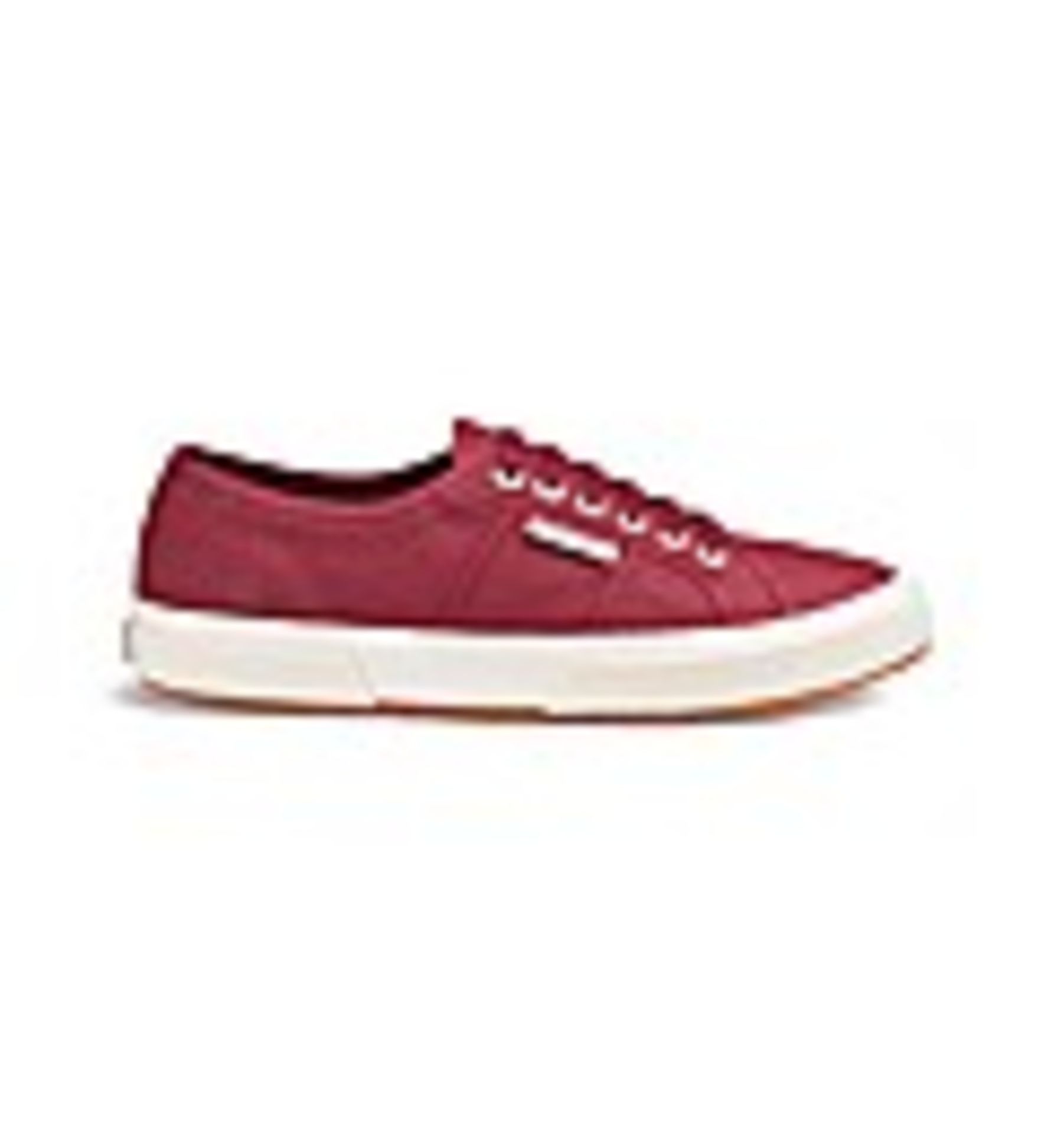 + VAT Brand New Pair Gents Bordeaux Superga 2750 Canvas Trainers Size 7