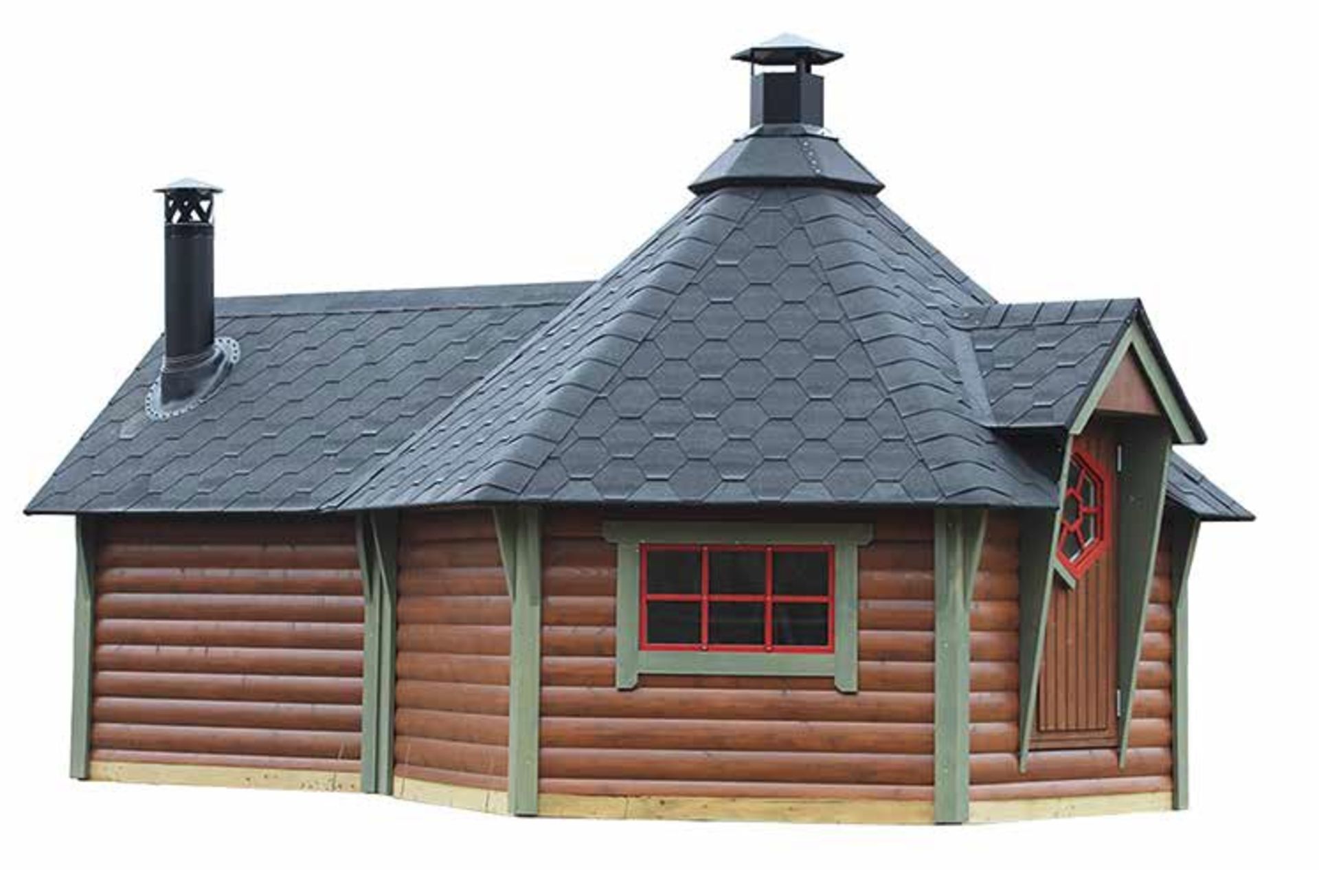 Brand New Spruce BBQ Hut 9m Sq x 4m Sq