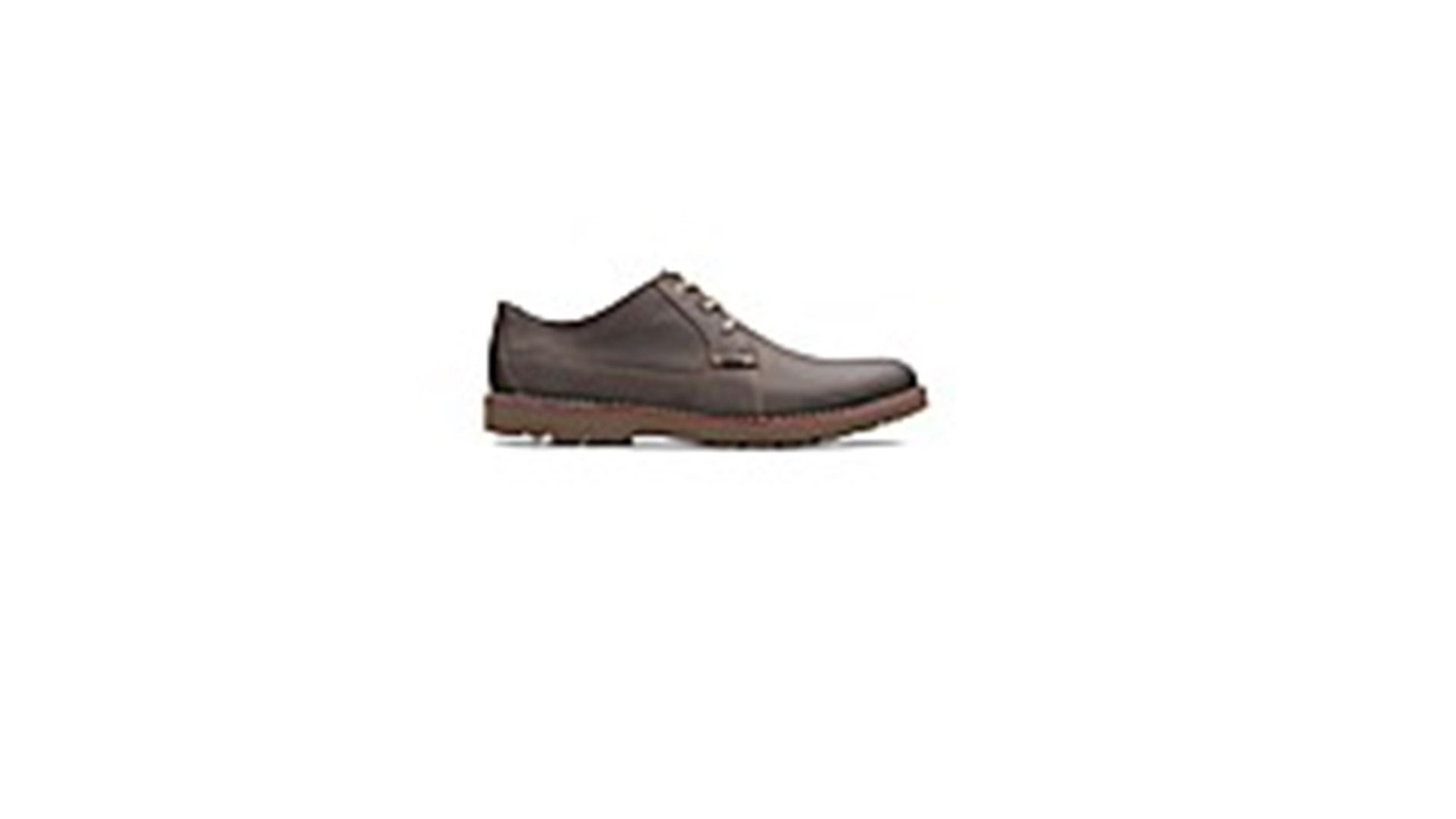 + VAT Brand New Pair Gents Clarks Vargo Shoes Dark Brown Size 7