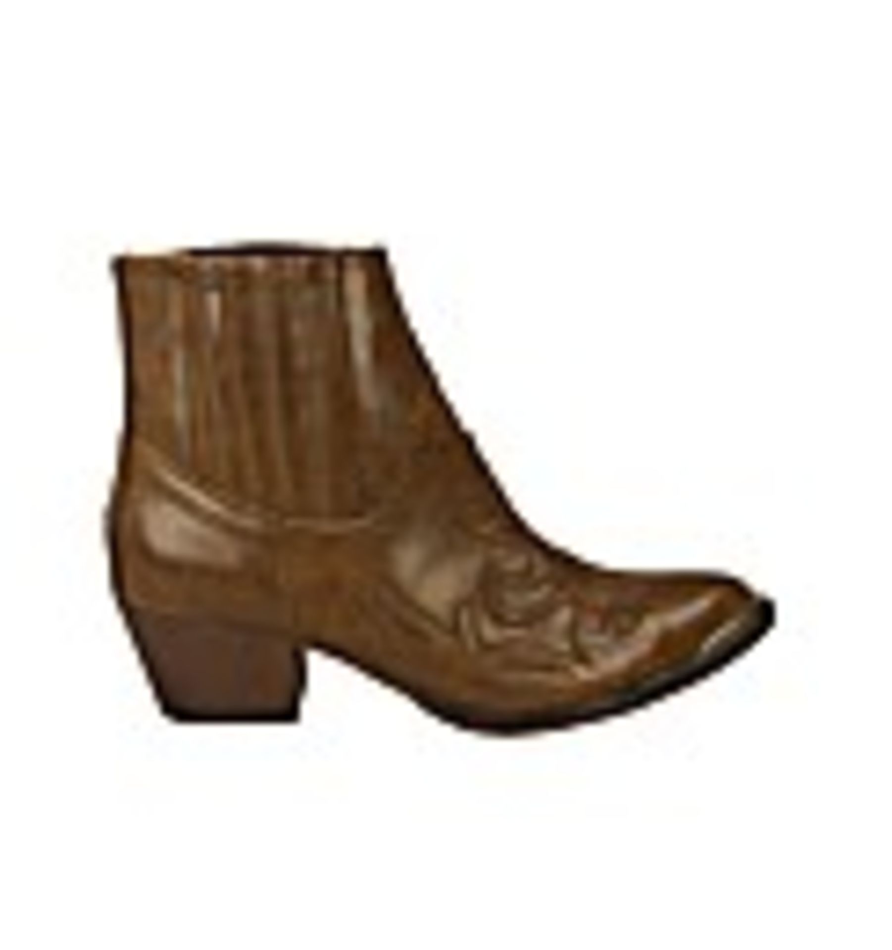 + VAT Brand New Pair Ladies Tan Western Boots Size 4