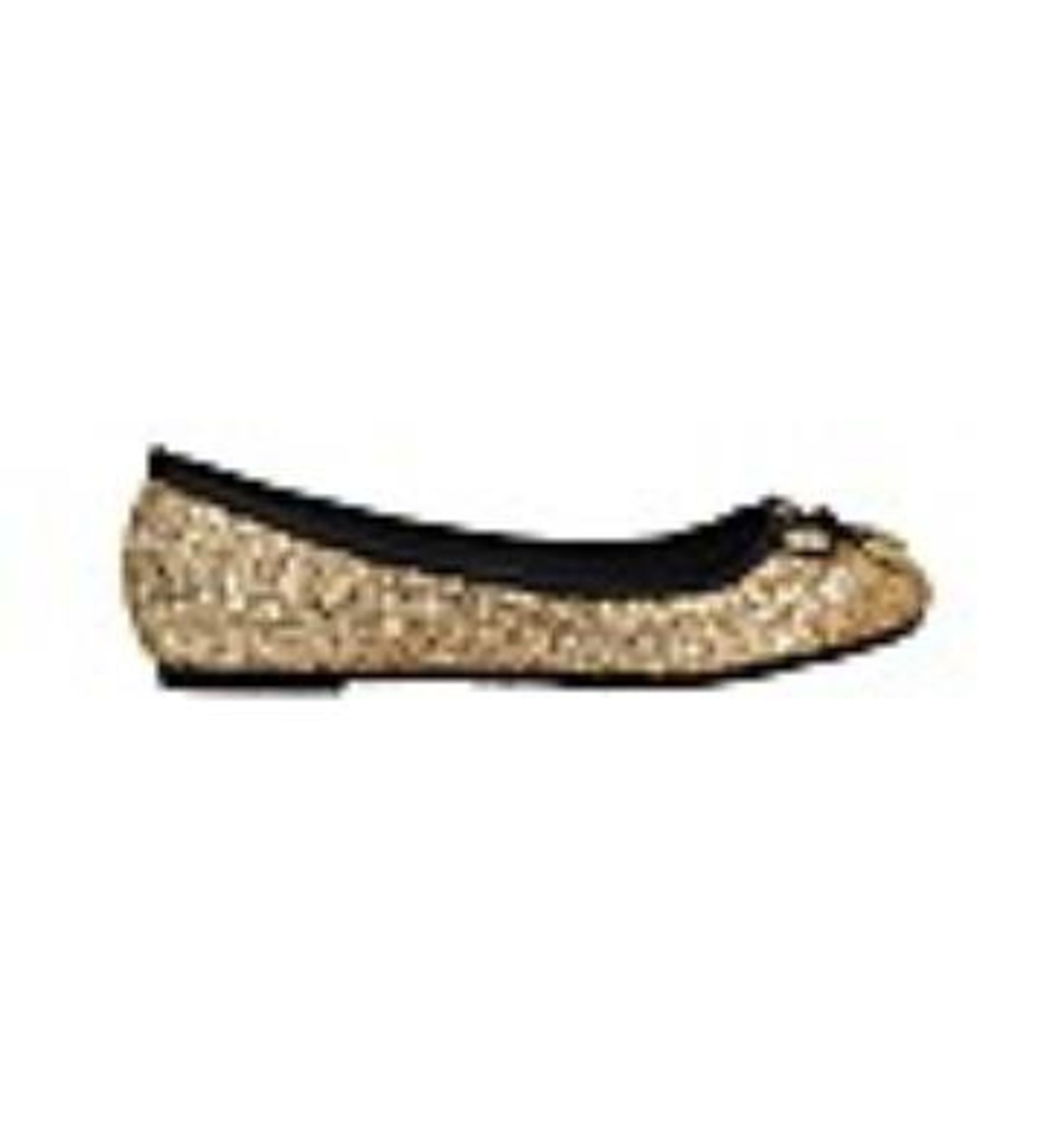 + VAT Brand New Pair Gold Glitter Ballerina Pump Shoes Size 6