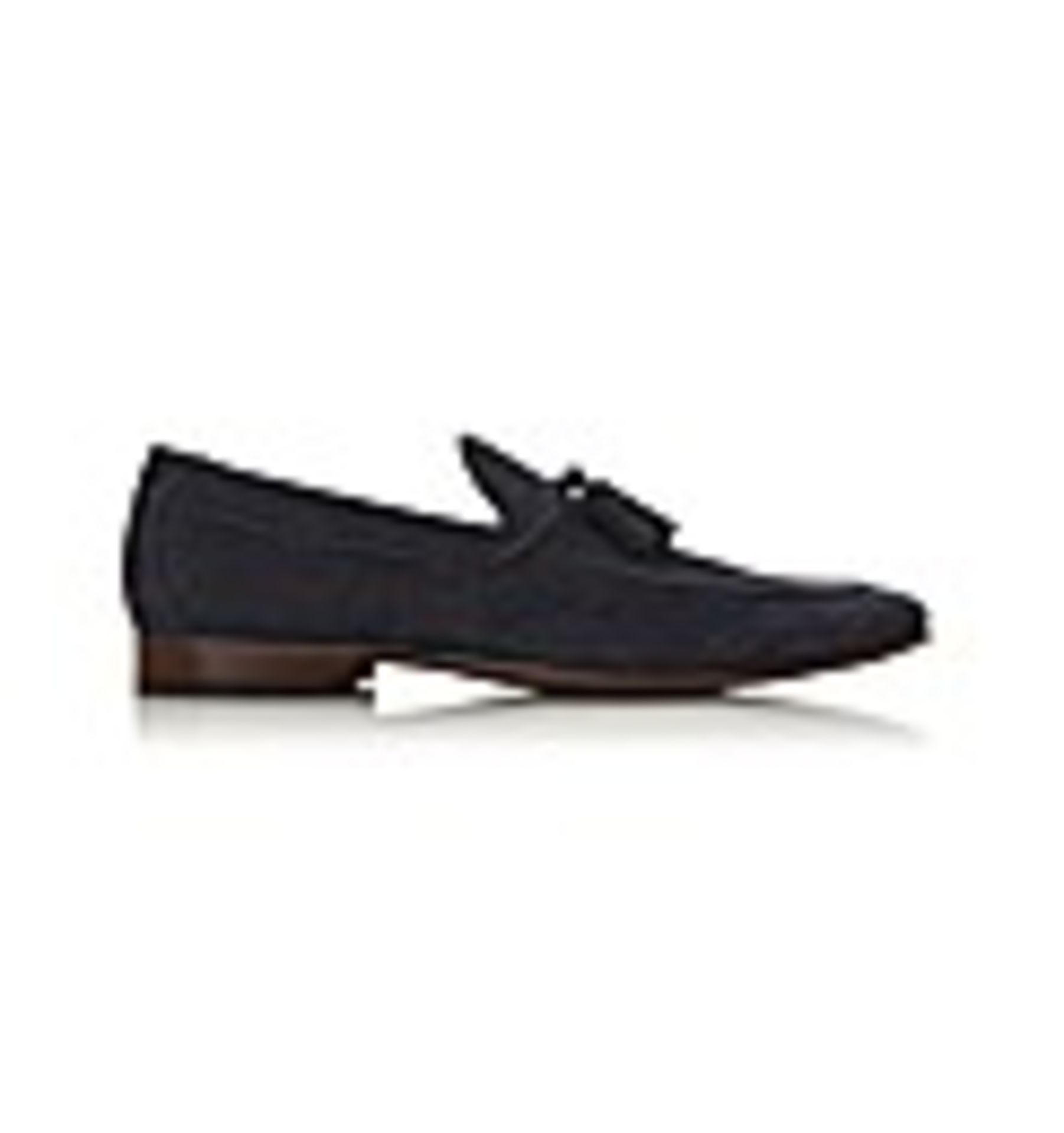 + VAT Brand New Pair Gents Navy Postory Lea Loafers Size 41