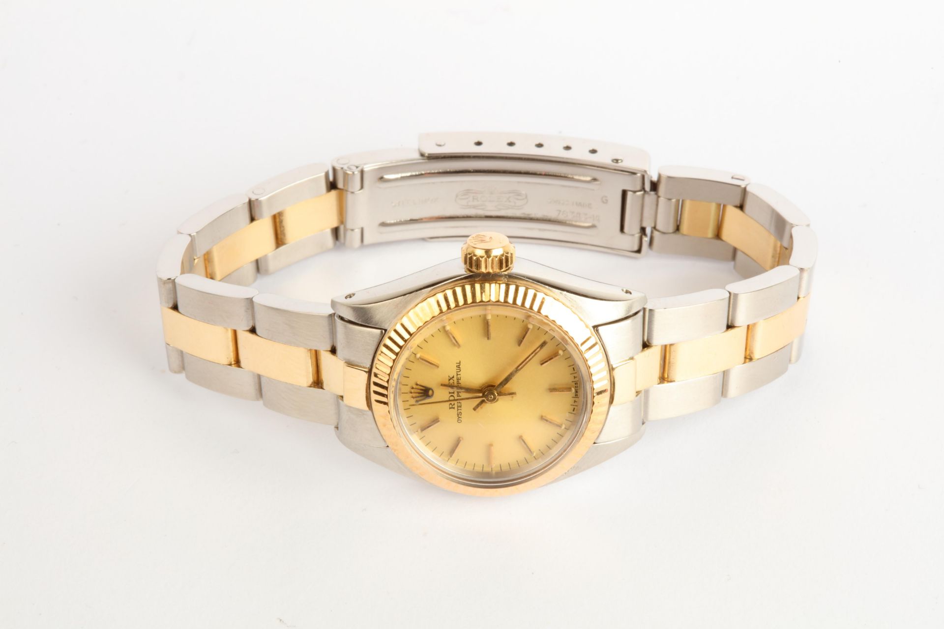 + VAT Ladies Rolex Oyster Perpetual Watch - Stainless Steel And Yellow Gold Strap - Yellow Gold - Image 2 of 4