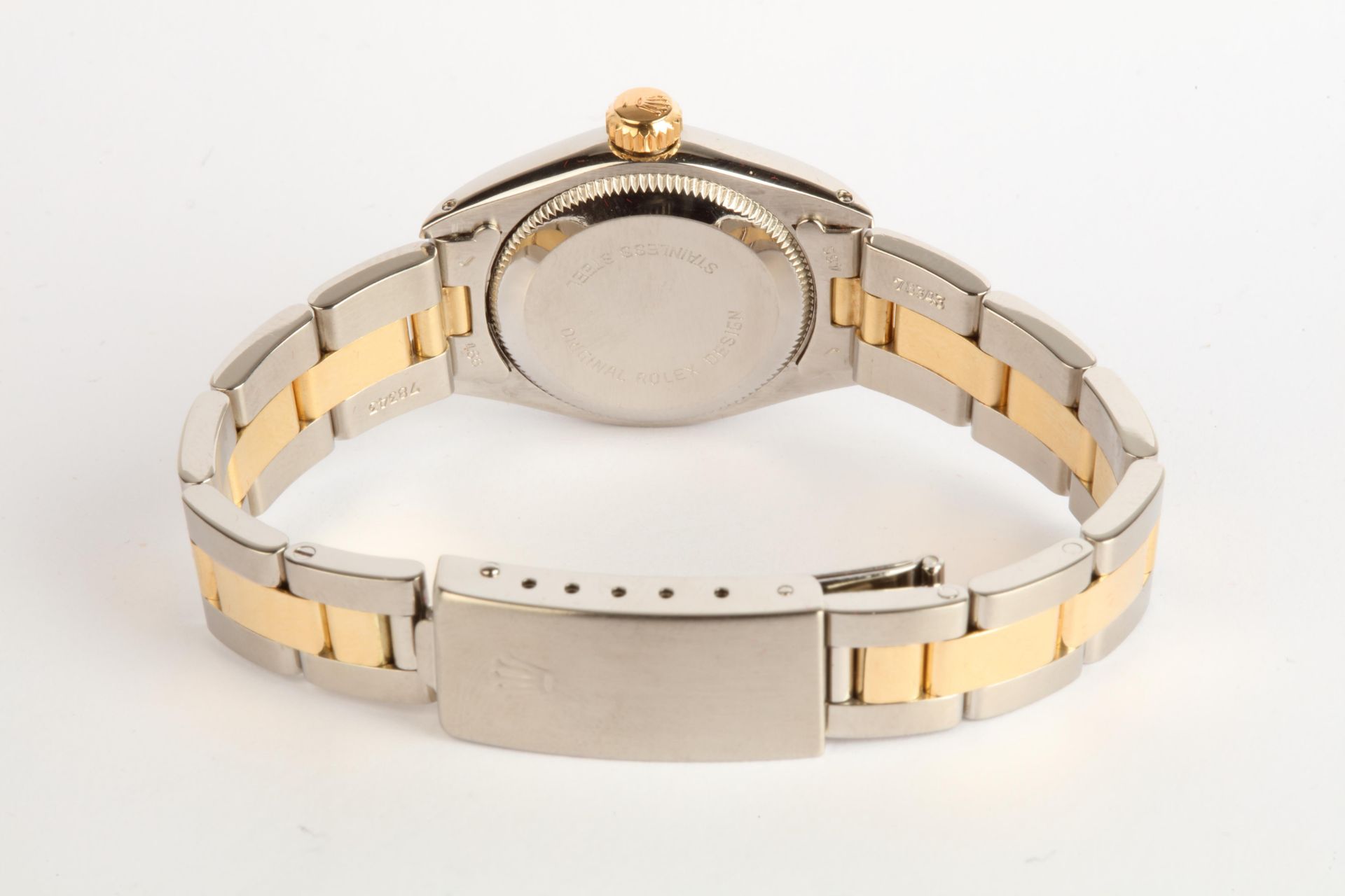 + VAT Ladies Rolex Oyster Perpetual Watch - Stainless Steel And Yellow Gold Strap - Yellow Gold - Image 3 of 4