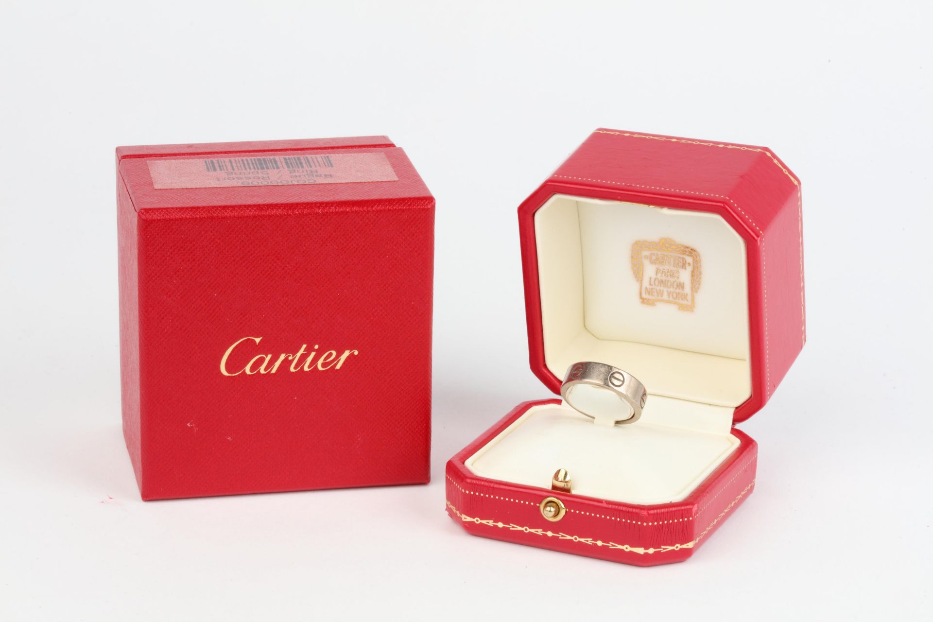 No VAT Cartier 18K White Gold Love Ring - Comes With Box - Image 3 of 3