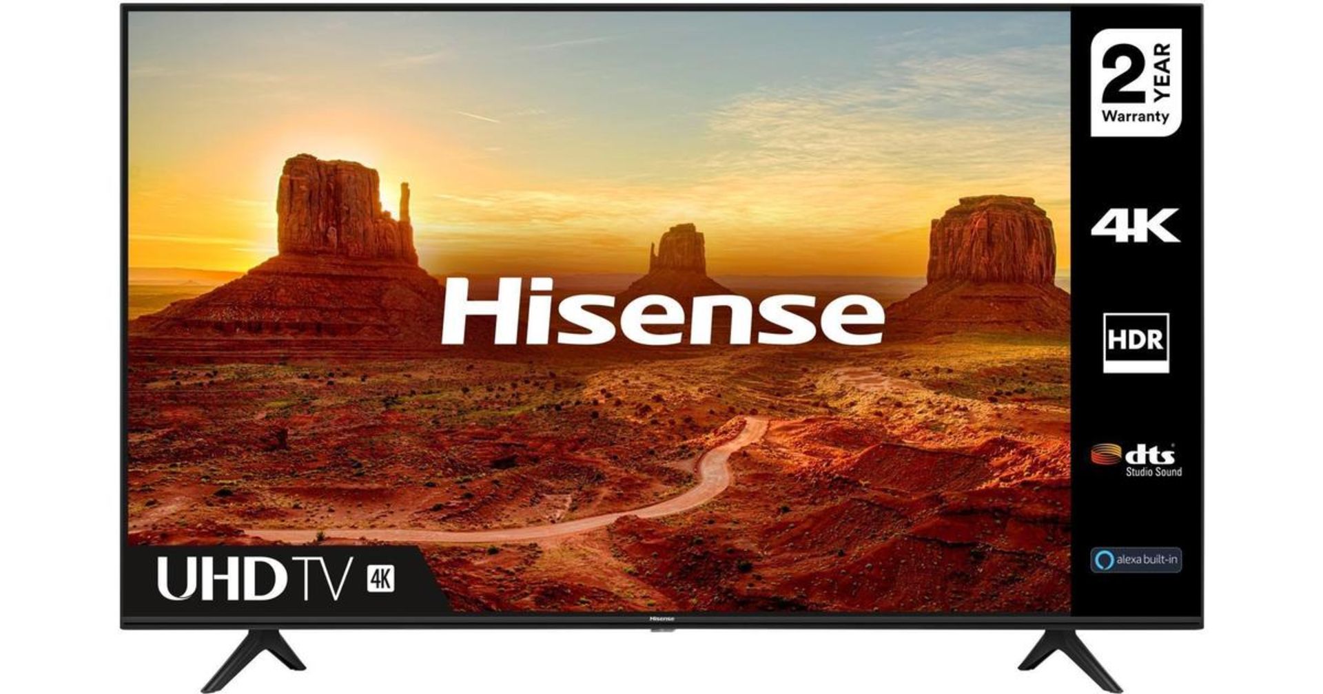 + VAT Grade A Hisense 75A7100 75 Inch 4k UHD HDR Smart TV With Freeview - Three HDMI Ports - Two