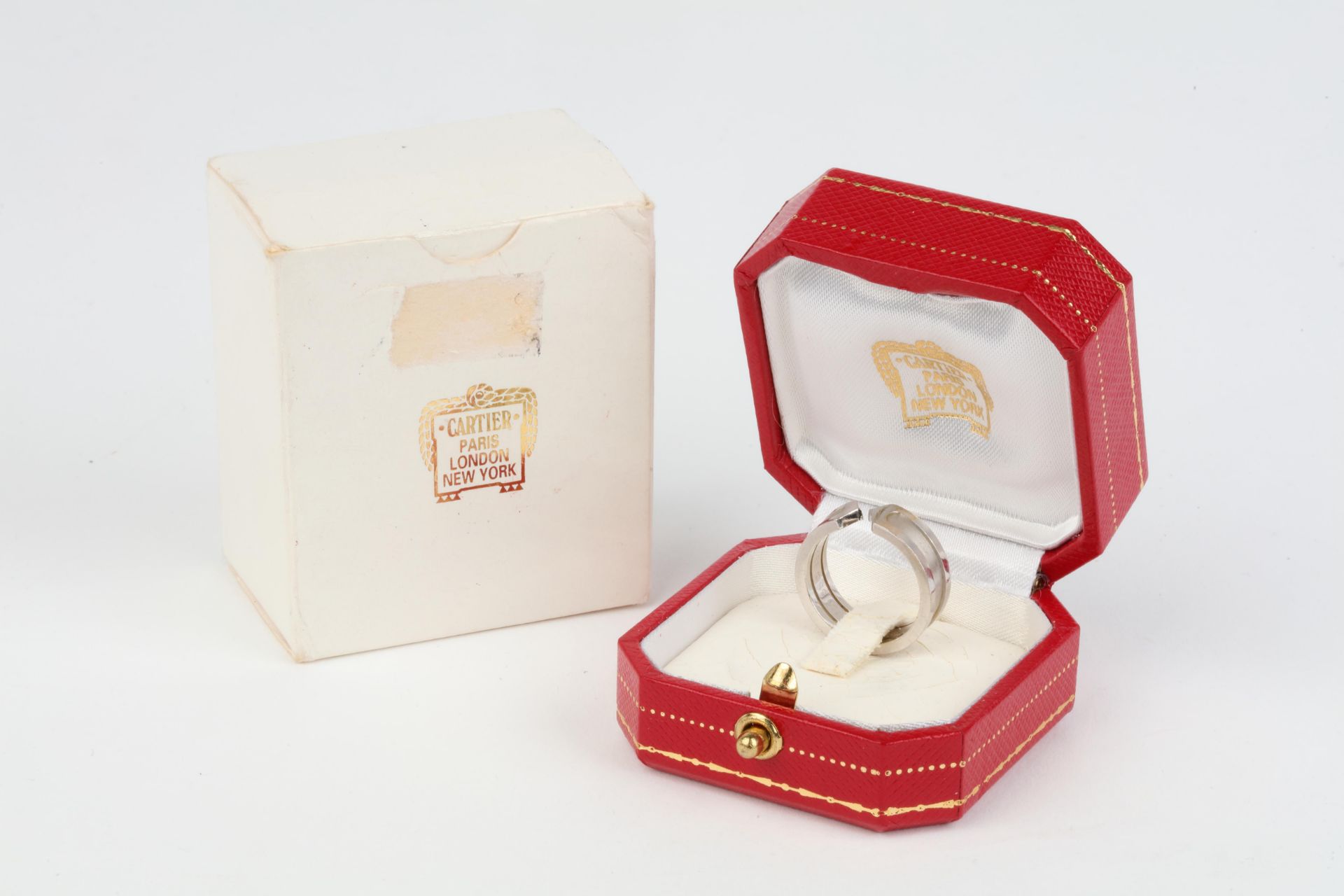 No VAT Cartier 18K White Gold C De Cartier Ring - Comes In Box - Image 4 of 4