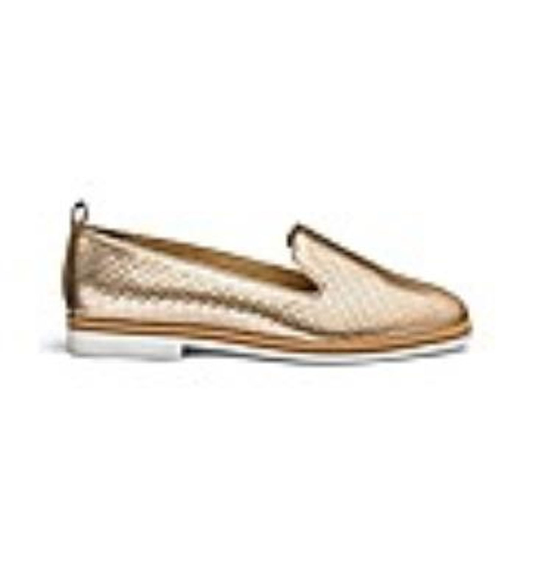 + VAT Brand New Pair Ladies Rose Gold E Fit Loafers Size 9