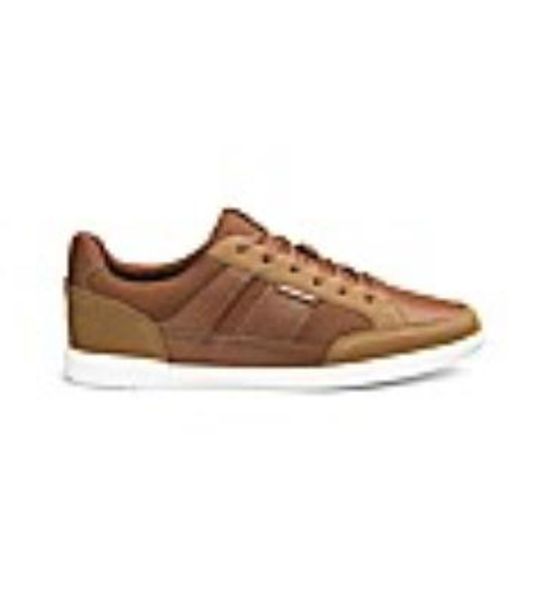 + VAT Brand New Pair Gents J&J Bryson Trainers Cognac Size 7