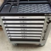 + VAT Brand New Seven Drawer Locking Garage Tool Cabinet With Lockable Castors-Seven EVA Drawers Of