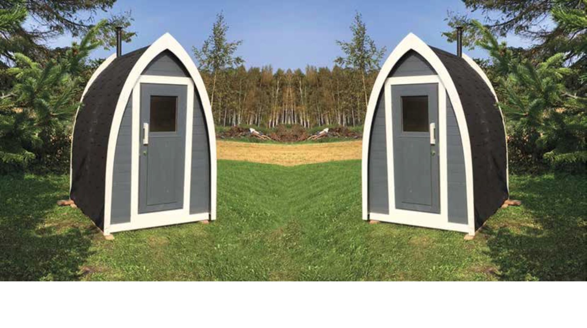 + VAT Brand New 2.6m Sq Spruce Toilet Pod - 233 x 153 x 170cm - Pallet Dimensions 175 x 120 x