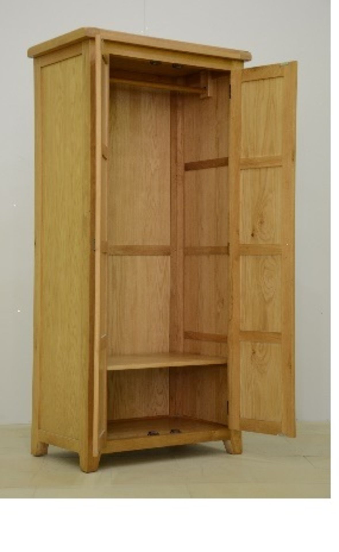 + VAT Brand New CS Designs "Windsor" Single Natural Oak Wardrobe - Brand New Stunning Quality - SRP