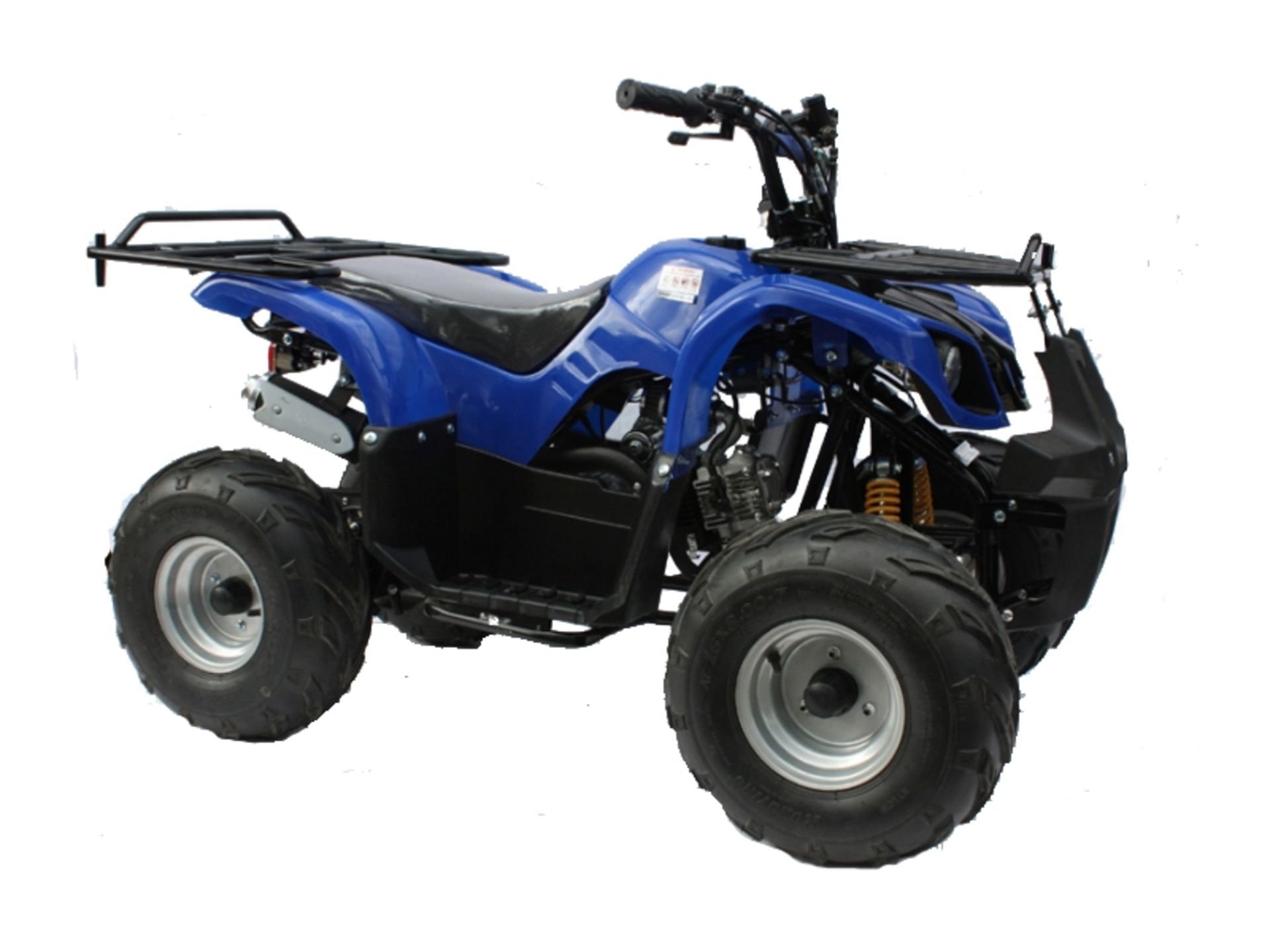 + VAT Brand New 49cc Hawk Mini Quad Bike - Colours May Vary - Full Front And Rear Suspension - Disk - Image 2 of 3