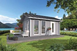 + VAT Brand New 19.37m Sq Spruce Kasja Garden House - 278 x 573 x 337cm - Item is Available Approx