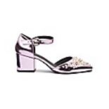 + VAT Brand New Pair Ladies Pink EEE Fit Heel Sandals Size 6