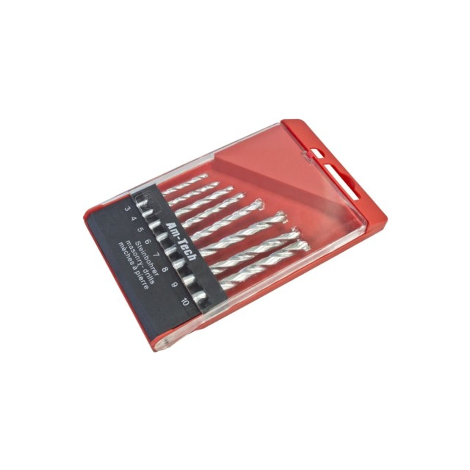 + VAT Brand New Eight Piece Masonry Drill Bit Set