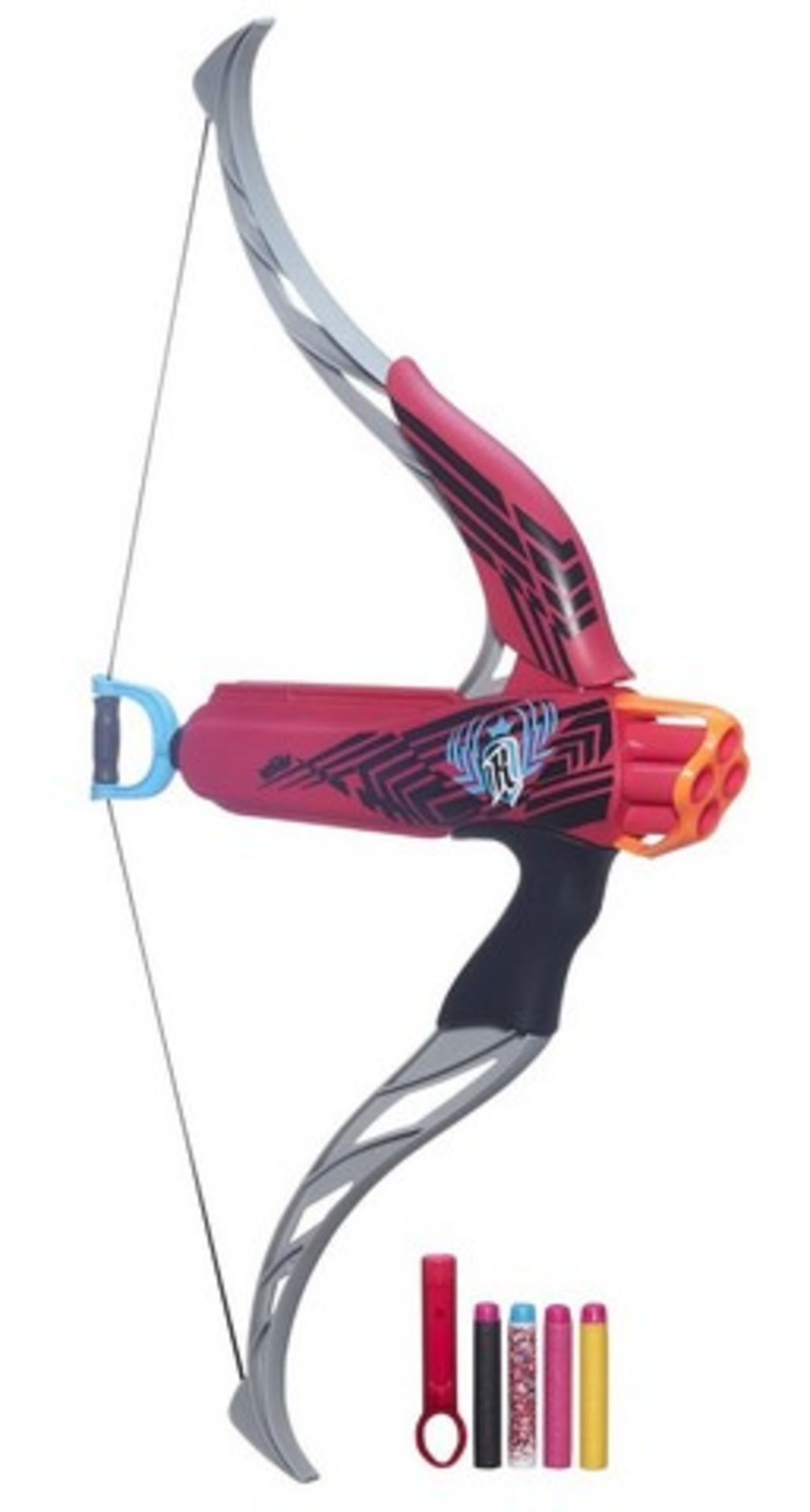+ VAT Brand New Hasbro Nerf Rebelle Secrets And Spies Strongheart Bow With 4 Darts And Decoder Age - Image 2 of 2