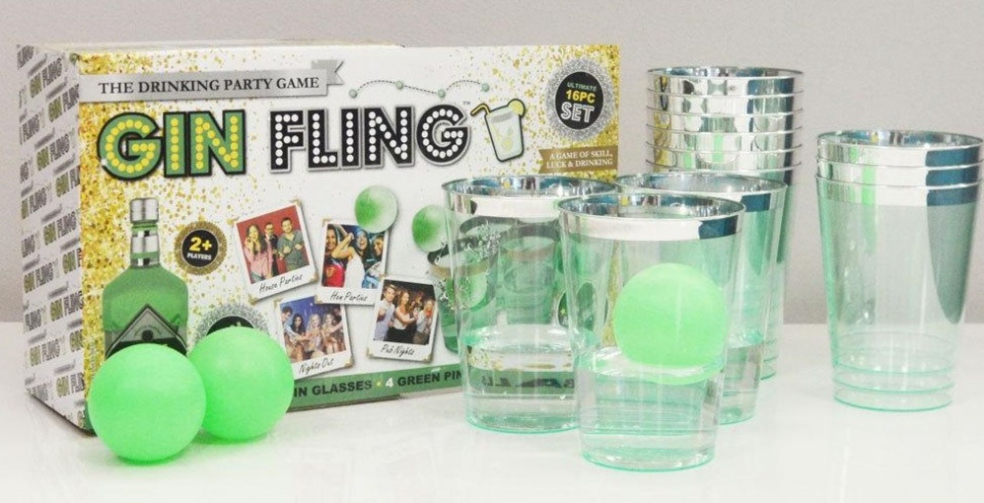 + VAT Brand New Gin Fling Adult Drinking Party Game
