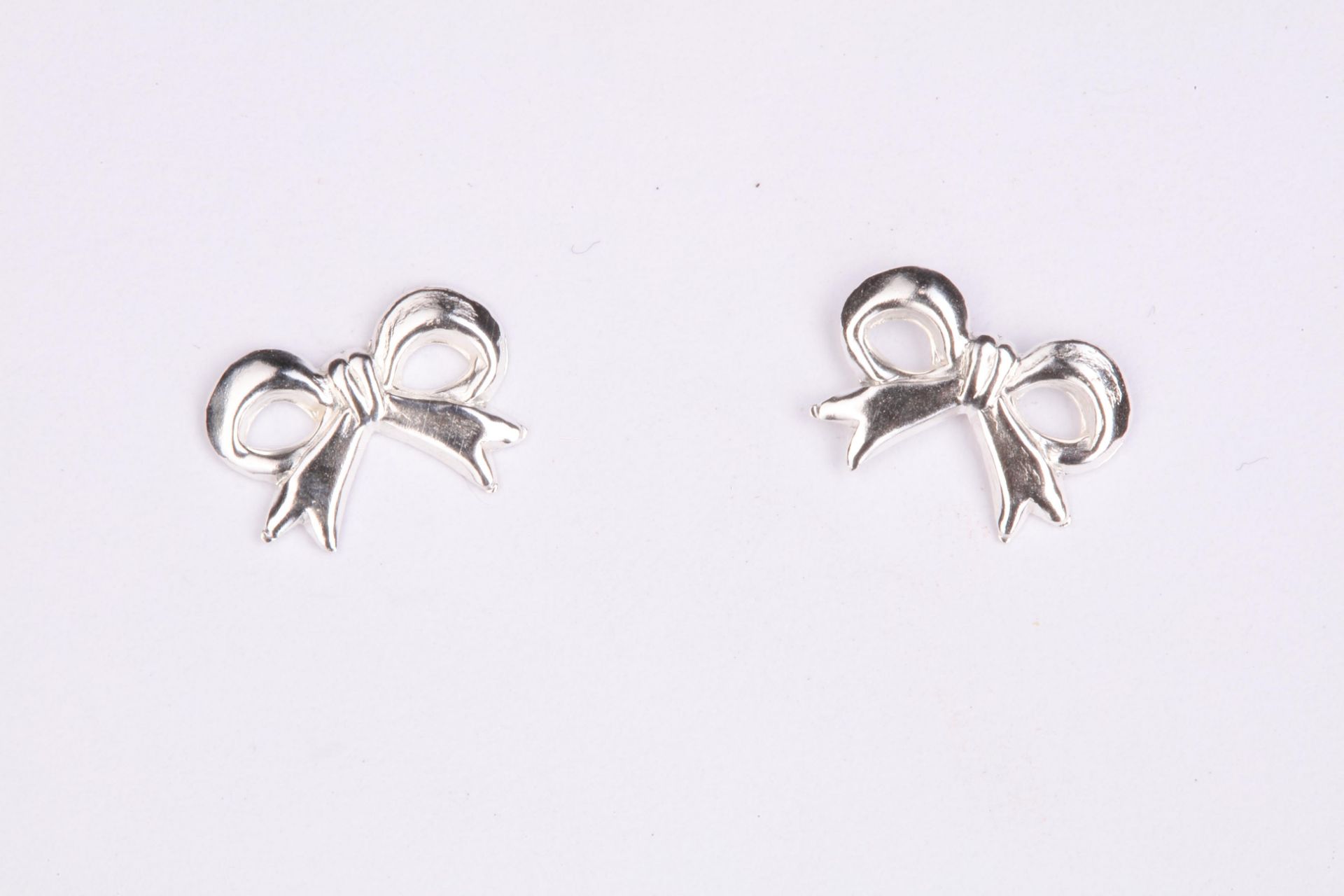 + VAT Ladies Sterling Silver Bow Earrings