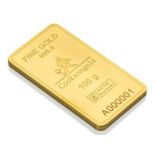 No VAT 100g 24K Gold Bar - Deliveries Commencing The 6th December