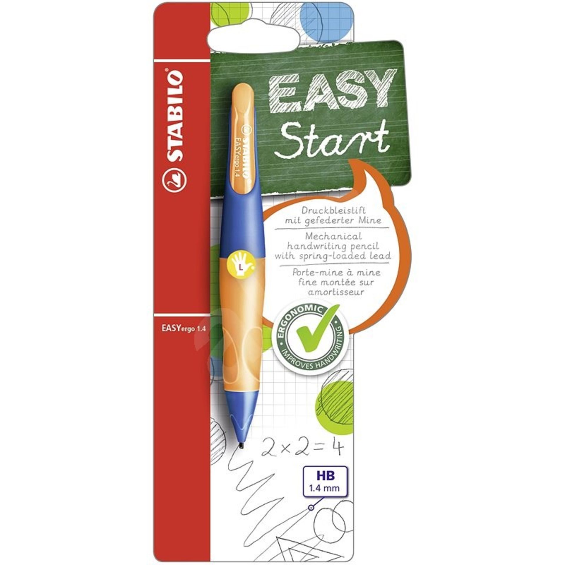 + VAT Grade A A Lot Of Four Stabilo Easy Start Mechanical Handwriting pencils