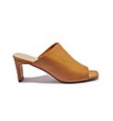 + VAT Brand New Pair Ladies Orange Slim Mule Stan Sandals Size 4