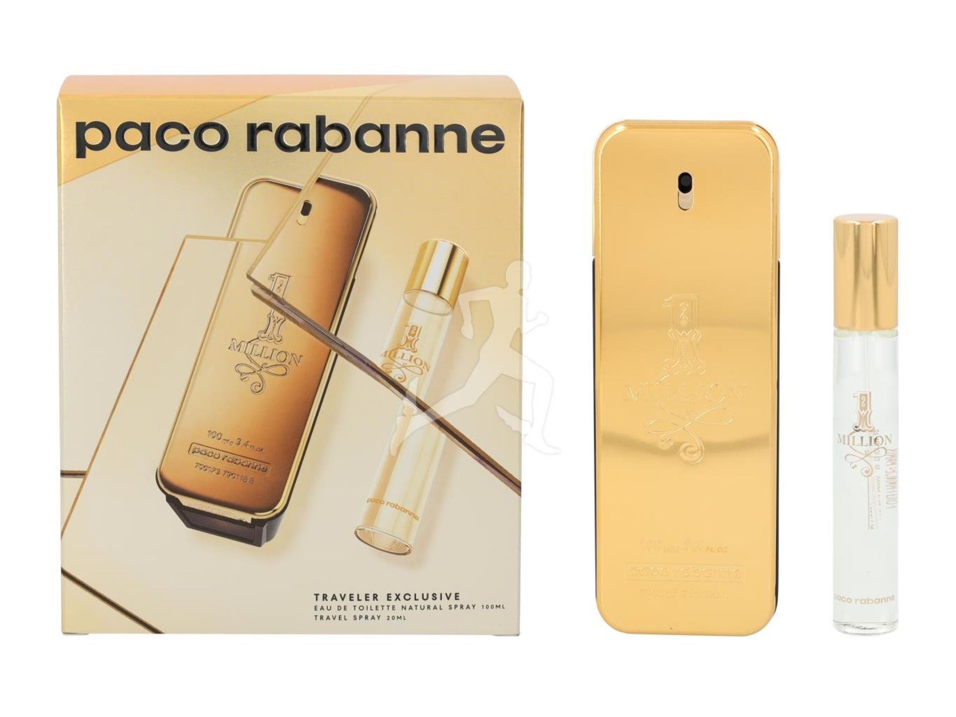 + VAT Brand New Paco Rabanne One Million 100ml ED+20ml Mini Travel