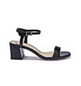 + VAT Brand New Pair Black Square Toe Stan Sandals Size 4