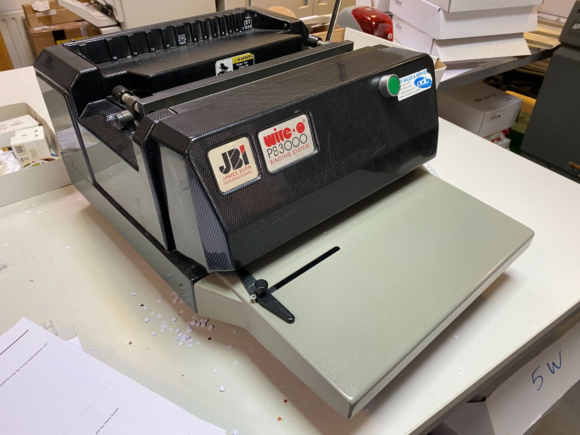 JBI Wire-O PB3000 Series 4 binding system, Serial No: 2/20281/B (2001) - Image 2 of 4