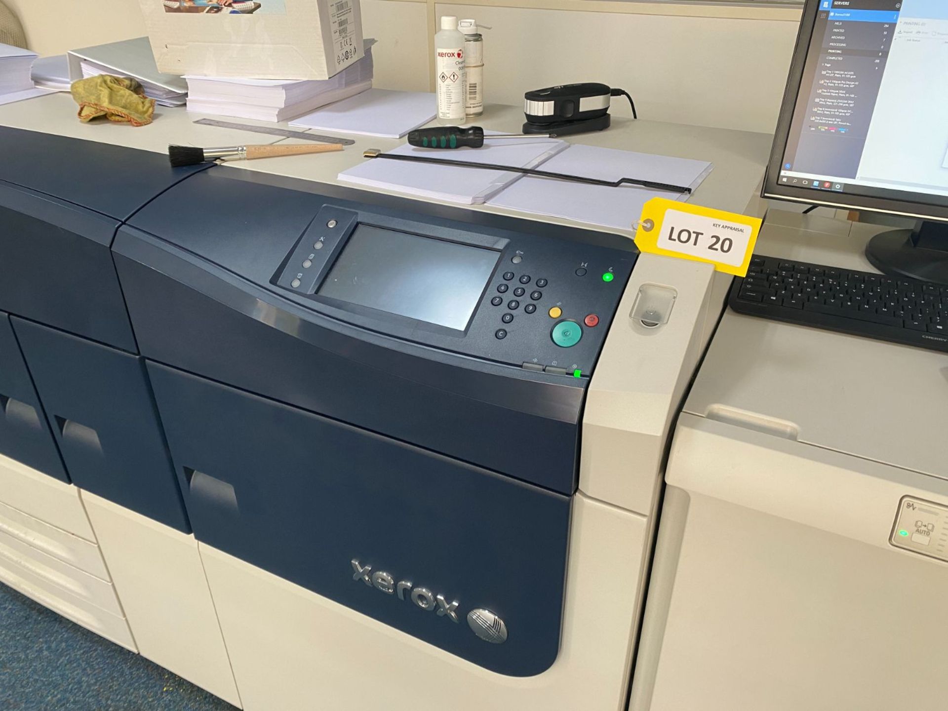 Xerox Versant 3100 Press digital press, Serial No: 3131469860 (2018), Color click count: 120,998 - Image 2 of 7