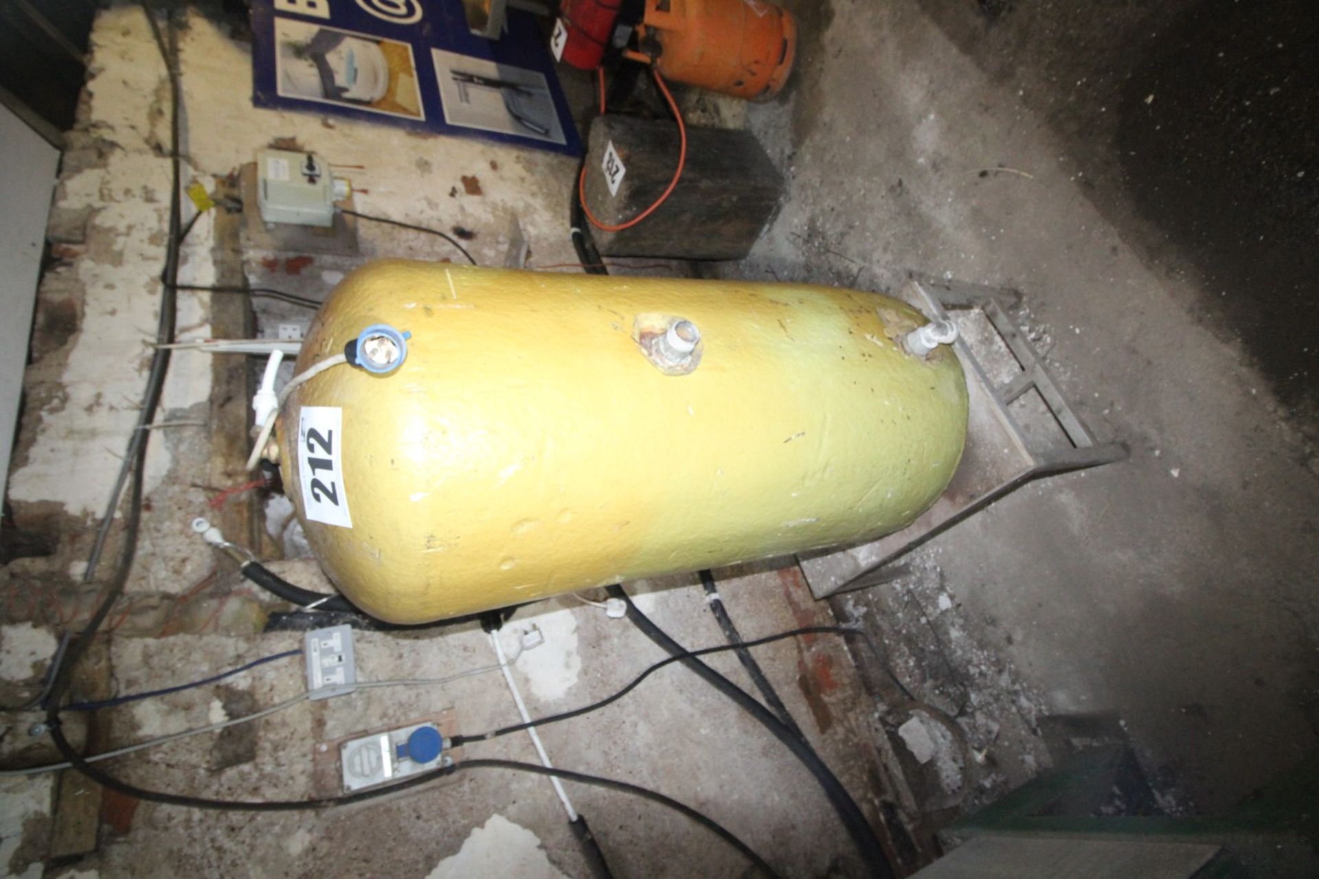 FOAM INSULATED HOT WATER CYLINDER ON STAND