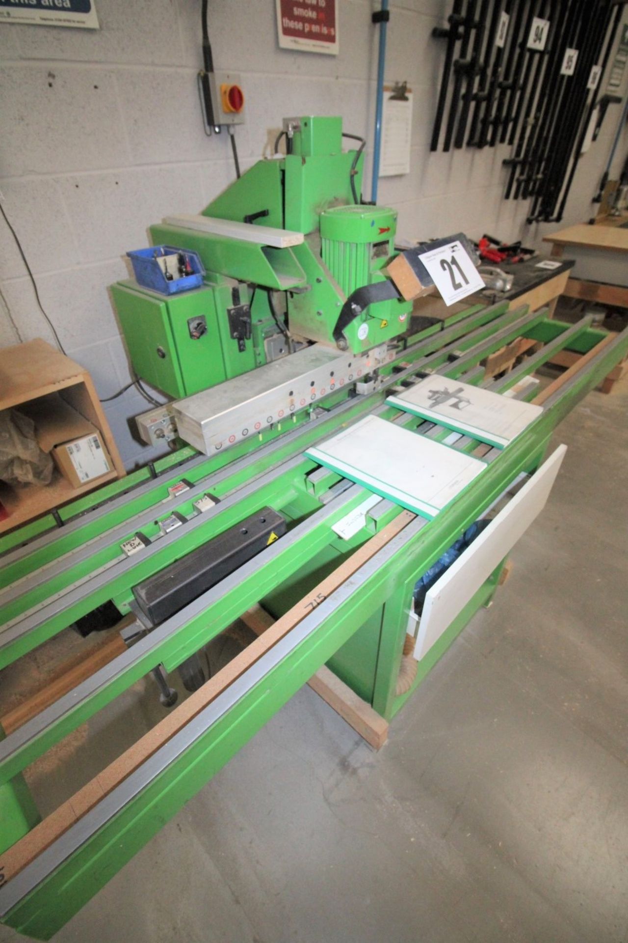 GRASS MULTI PRESS HOLE BORER, 18 HORIZONTAL SPINDLES & 20 VERTICAL SPINDLES COMPLETE WITH 2