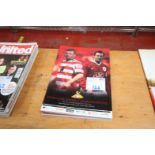 4x MATCH DAY PROGRAMS, 2007 INCLUDING DONCASTER ROVERS, GUANGZHOU PHARMACEUTICAL, SHENZHEN